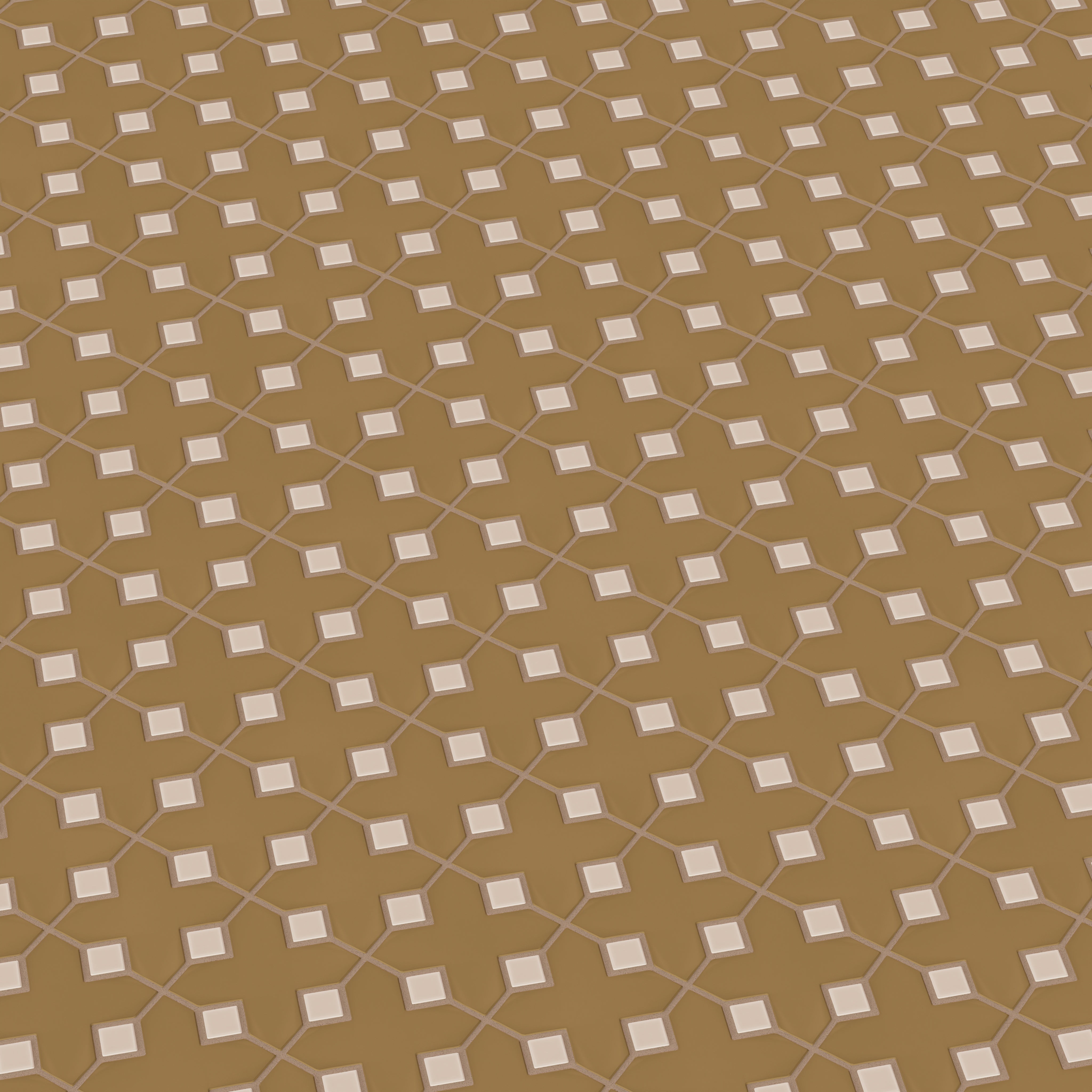 Hacienda Sheeted Original Ceramic Tile in Chaparral Matte & Sweet Pea Matte