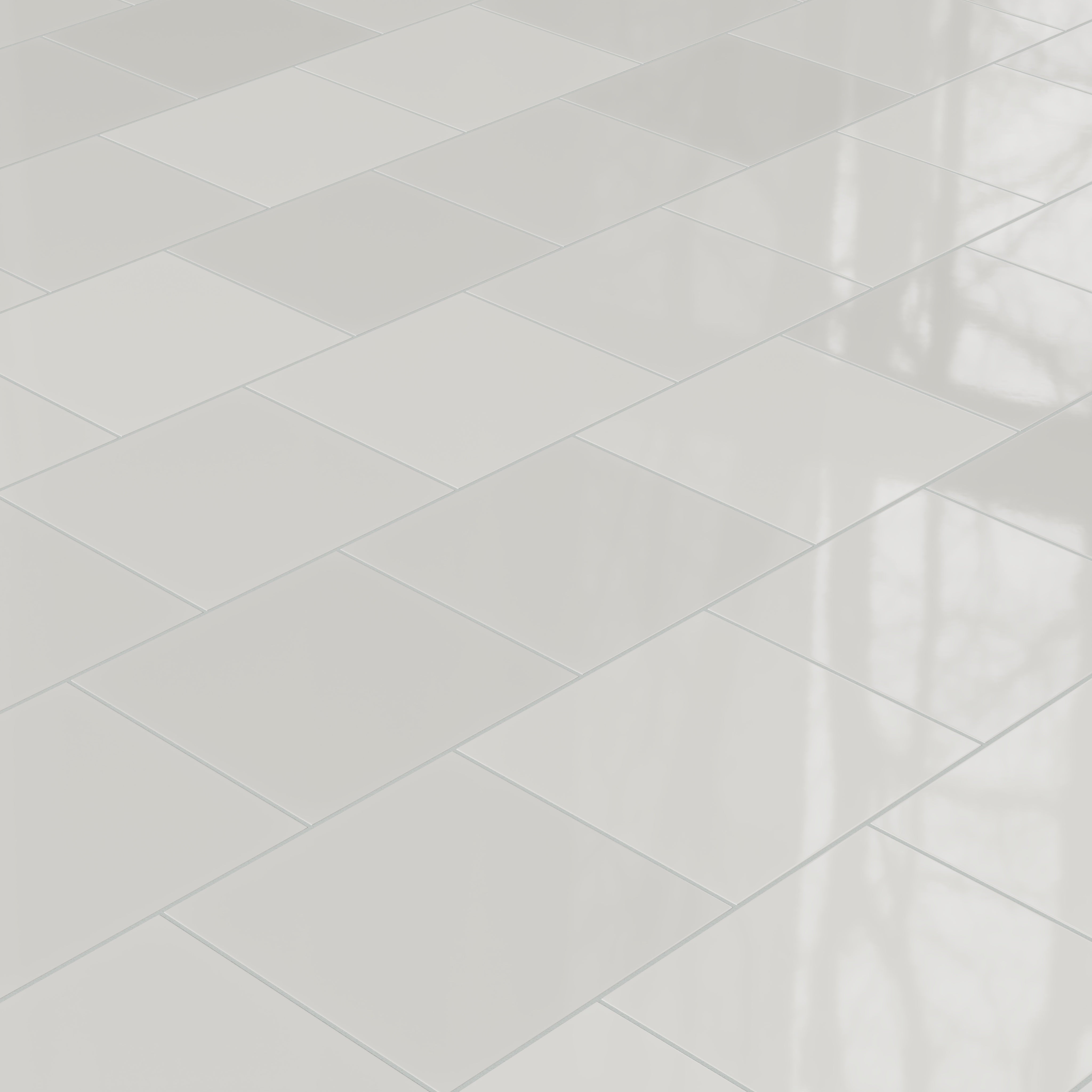 12x12 Natural Press Ceramic Tile in Cloud Cover Gloss