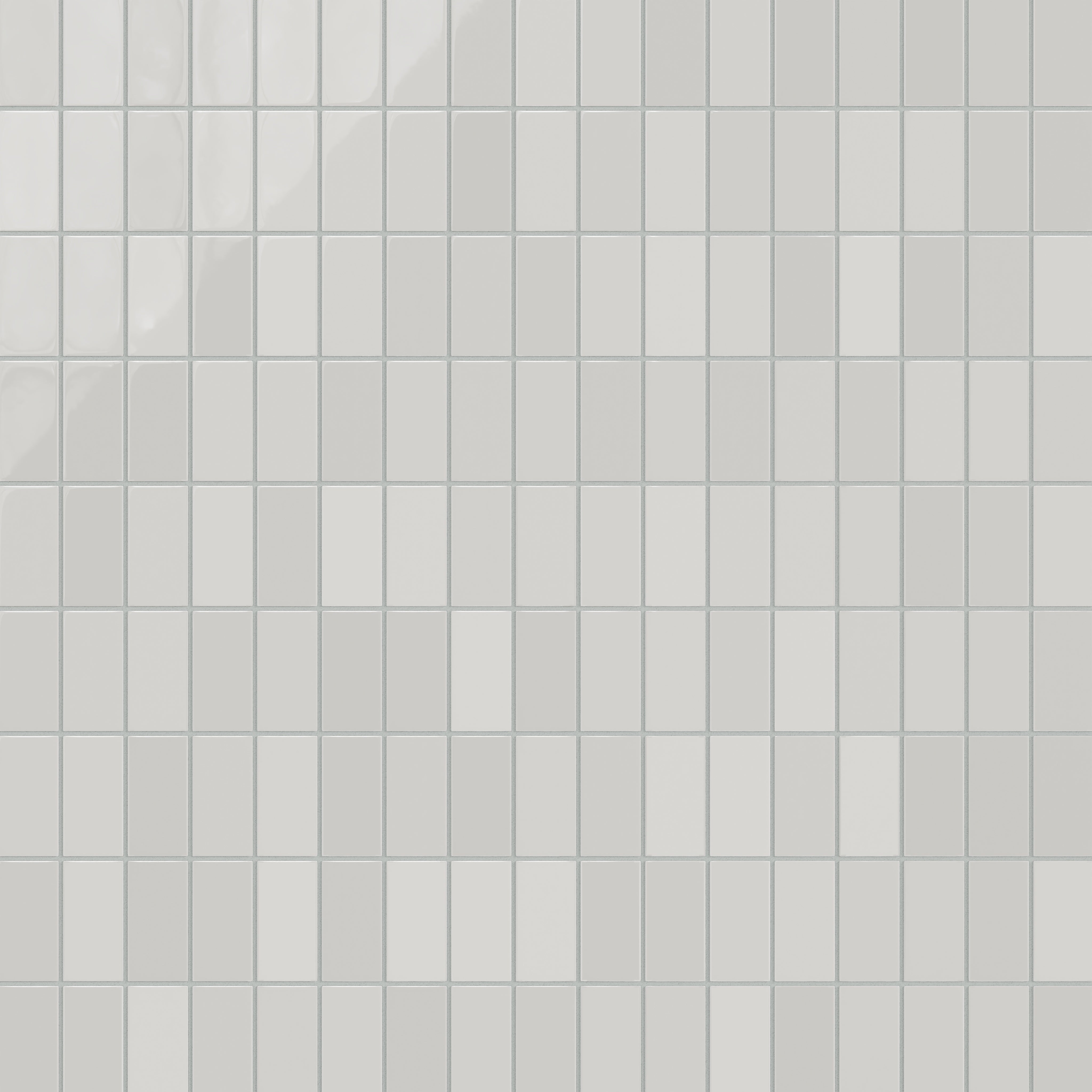 2x4 Straight Set Sheeted Natural Press Ceramic Mosaic Tile in Cloud Cover Gloss