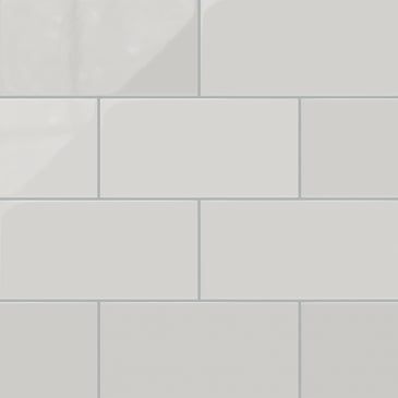 6x12 Natural Press Ceramic Tile in Cloud Cover Gloss