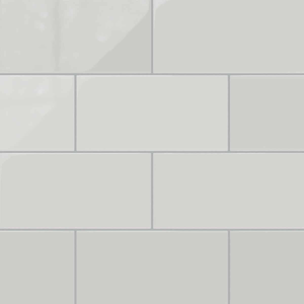6x12 Natural Press Ceramic Tile in Cloud Cover Gloss