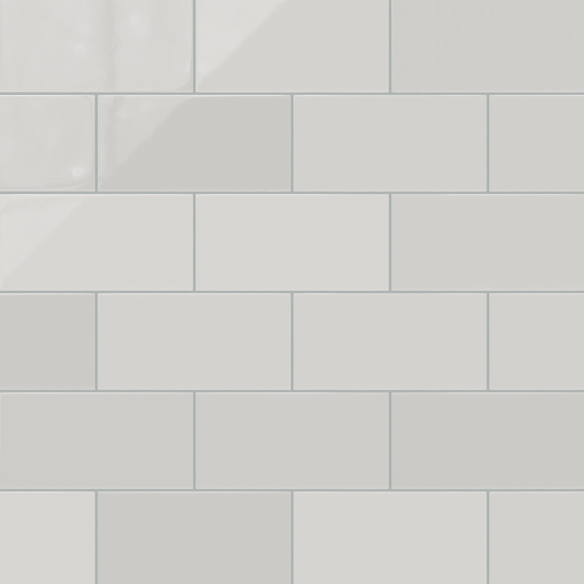6x12 Natural Press Ceramic Tile in Cloud Cover Gloss