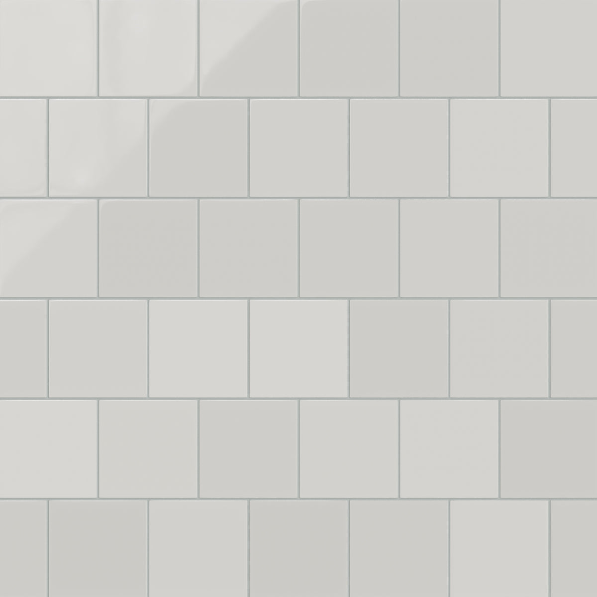 6x6 Natural Press Ceramic Tile in Cloud Cover Gloss