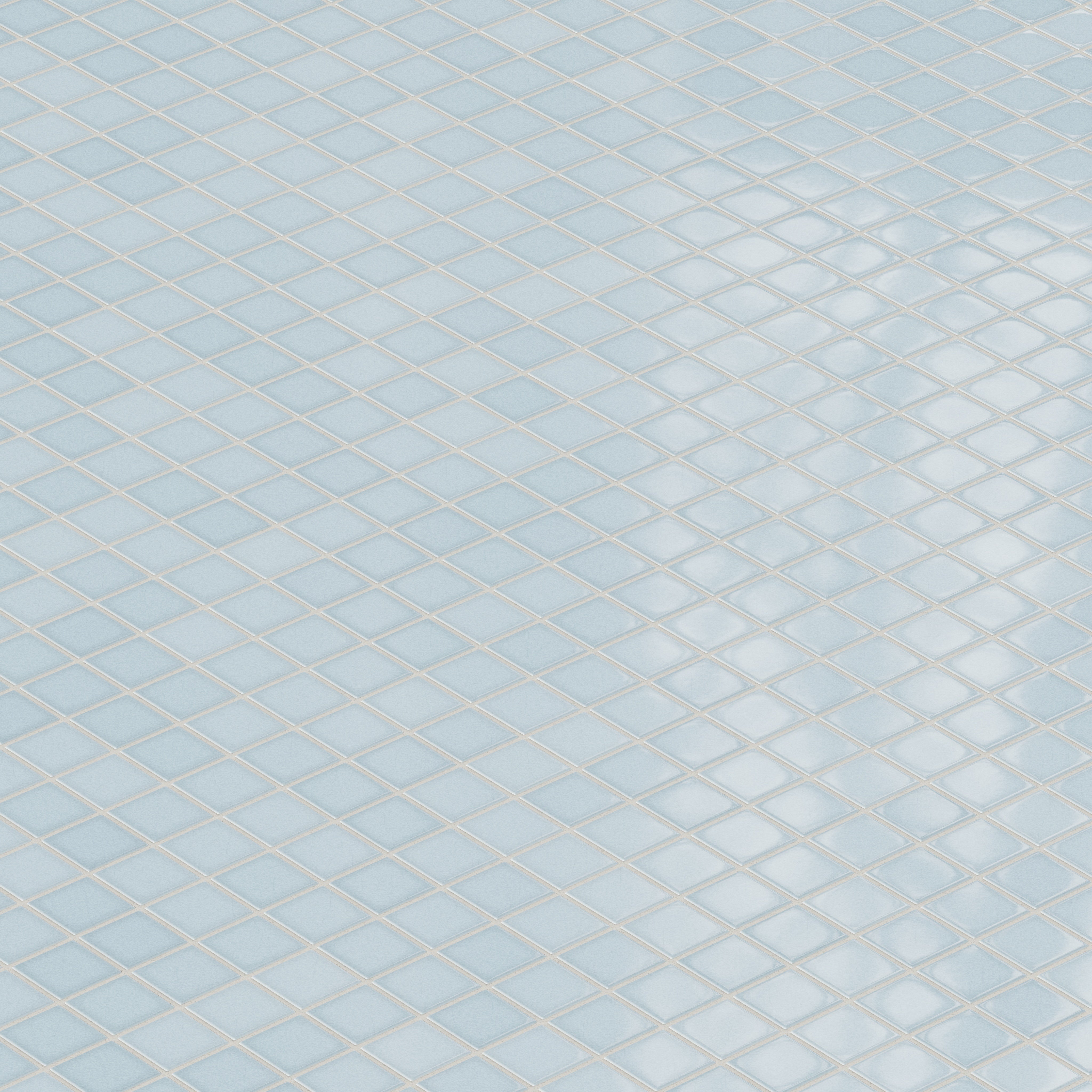 2x2 Straight Set Sheeted Original Ceramic Mosaic Tile in Crater Lake Gloss