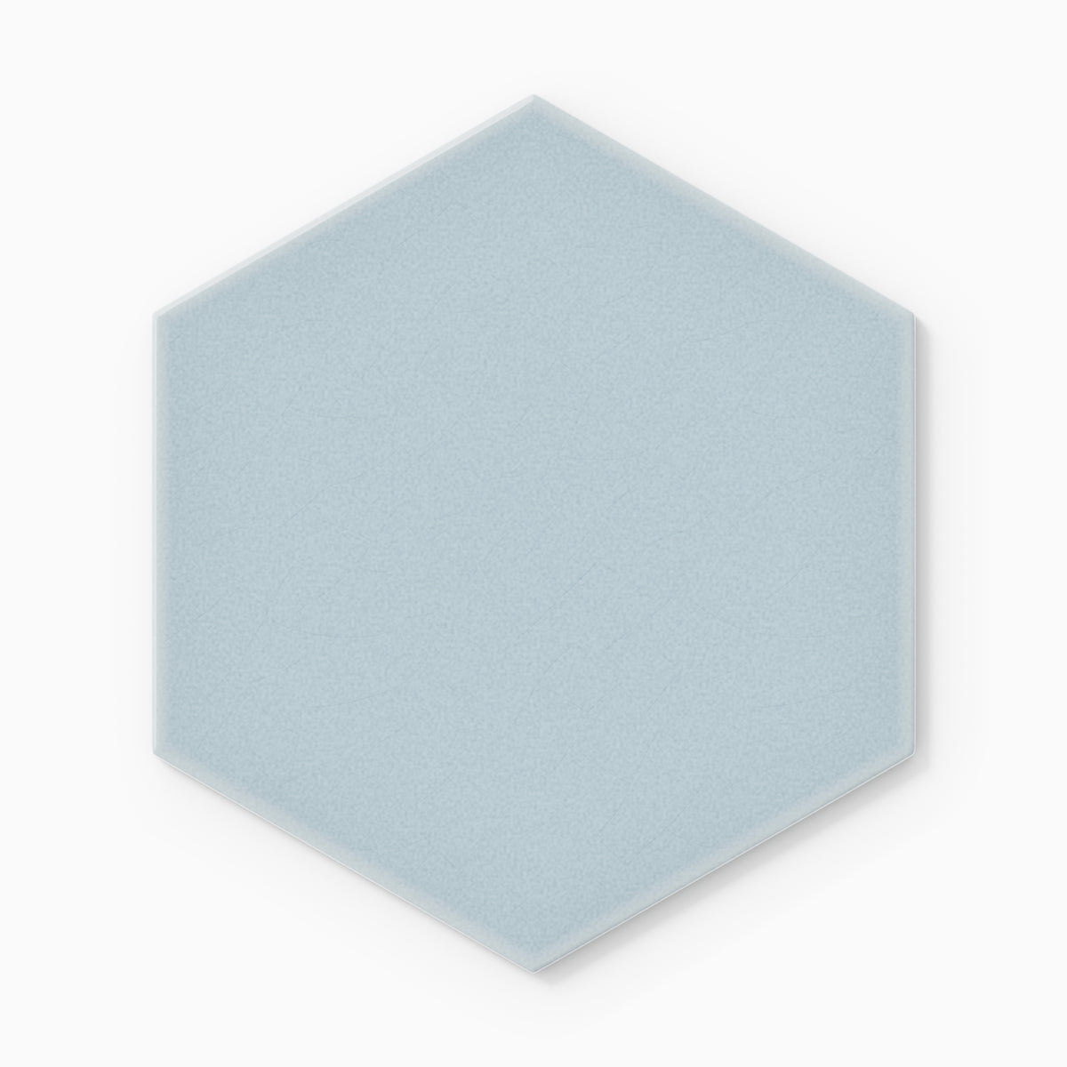 8" Hexagon Original Ceramic Tile in Crater Lake Gloss
