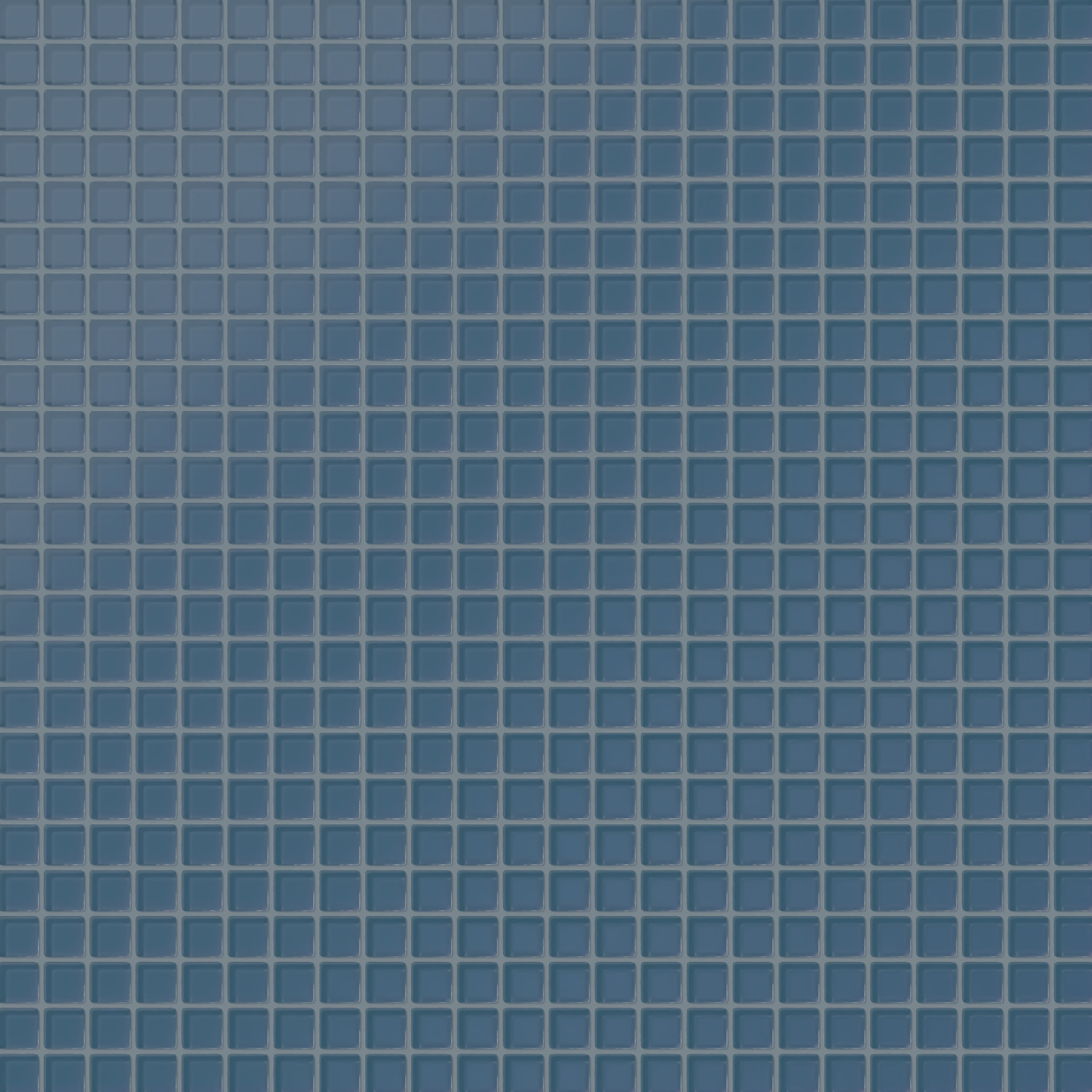 1x1 Straight Set Sheeted Glass Mosaic Tile in Blue Jay Matte
