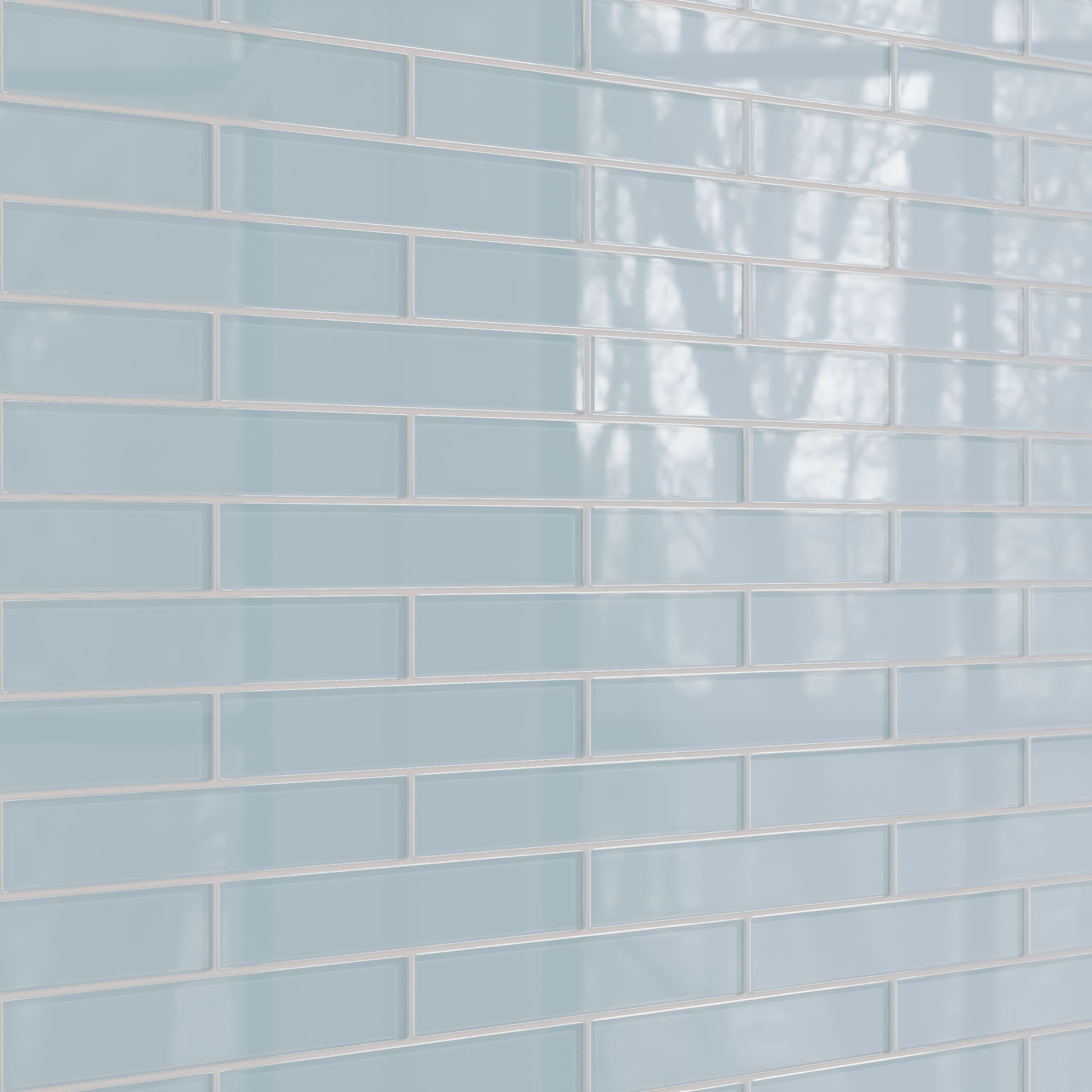 2x12 Glass Tile in Partridge Gloss