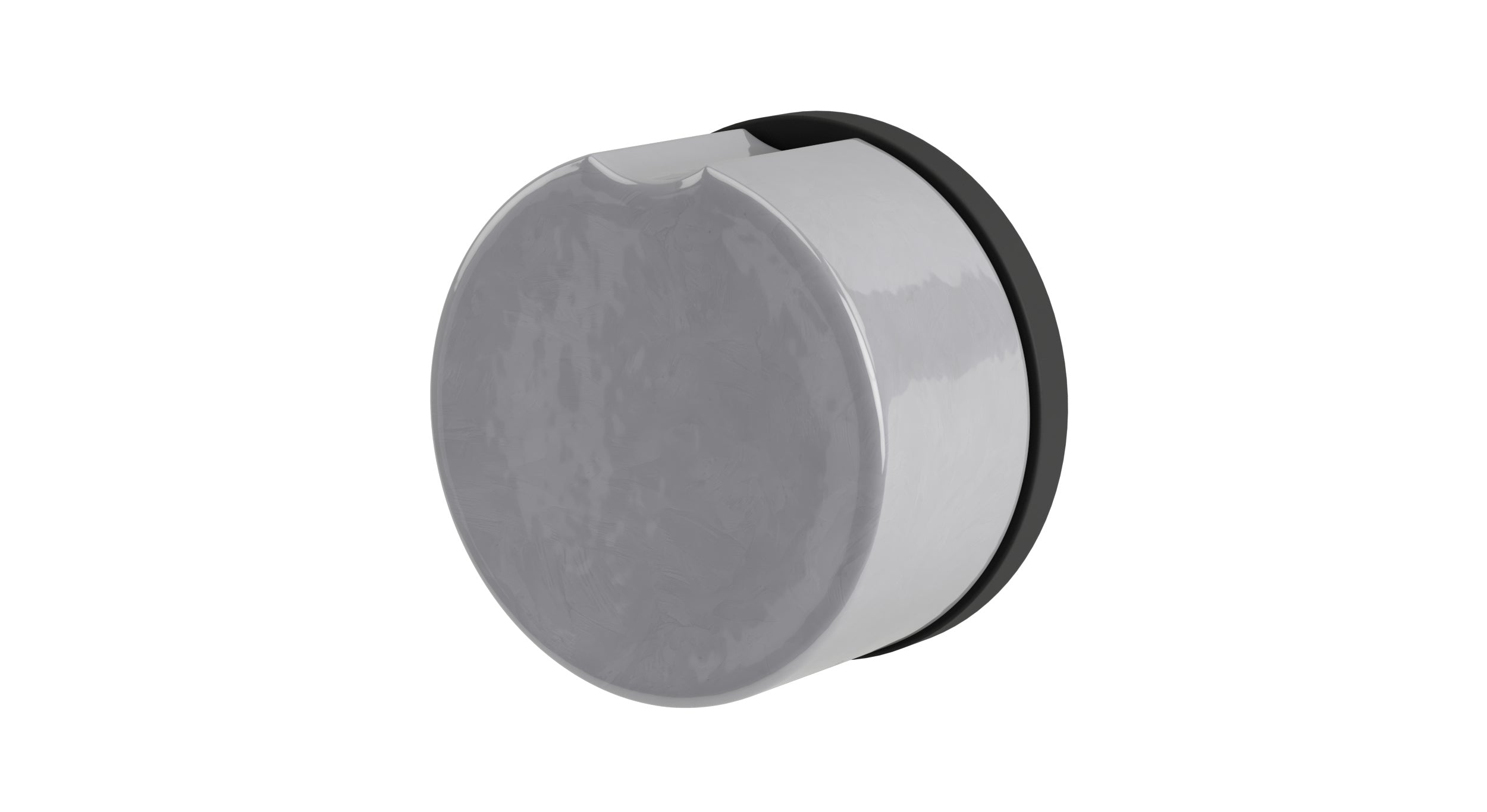 Foundry One Handle Wall Mount Diverter/Volume Control Shower Trim with Groove Ceramic Knob Handle in Matte Black