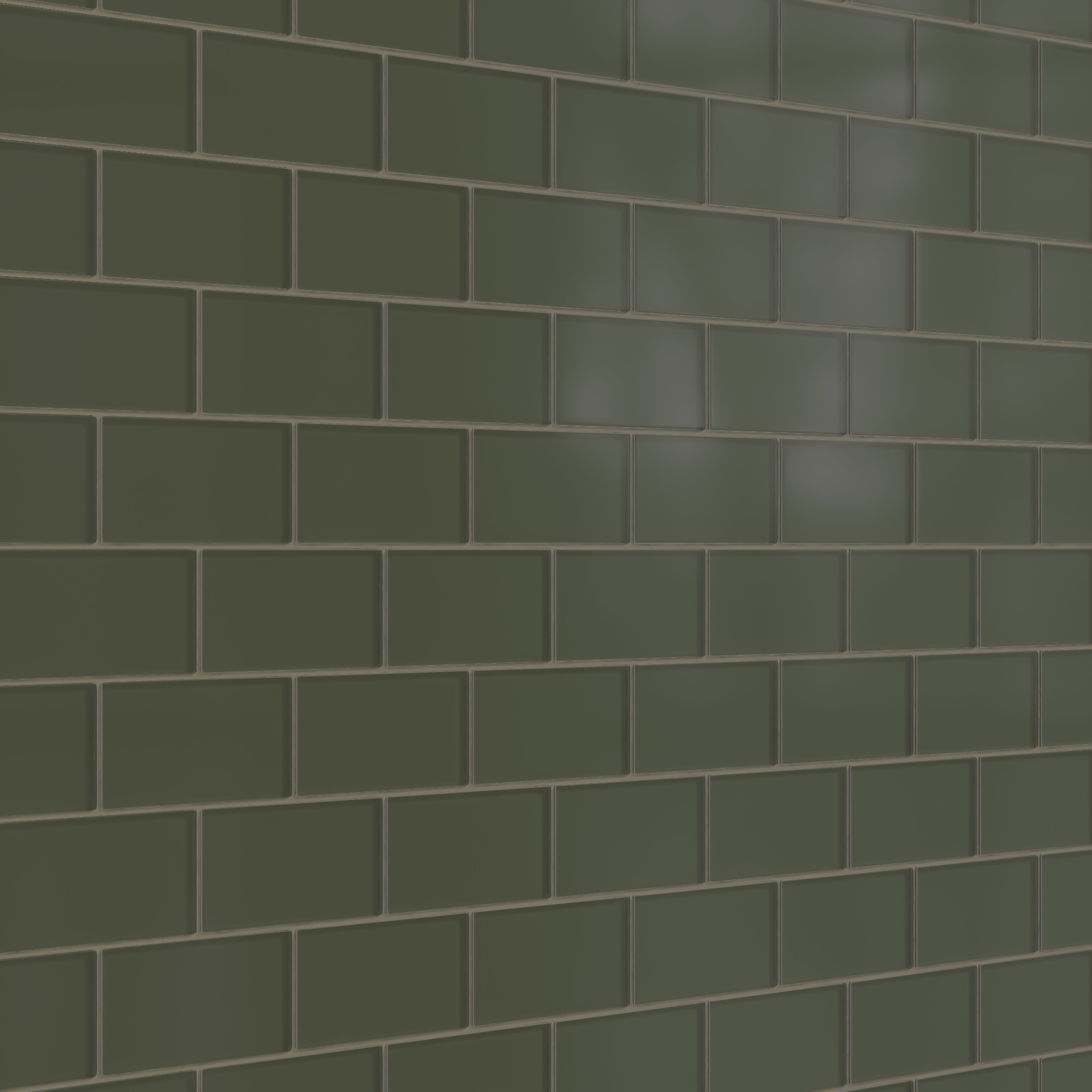 3x6 Glass Tile in Roadrunner Matte