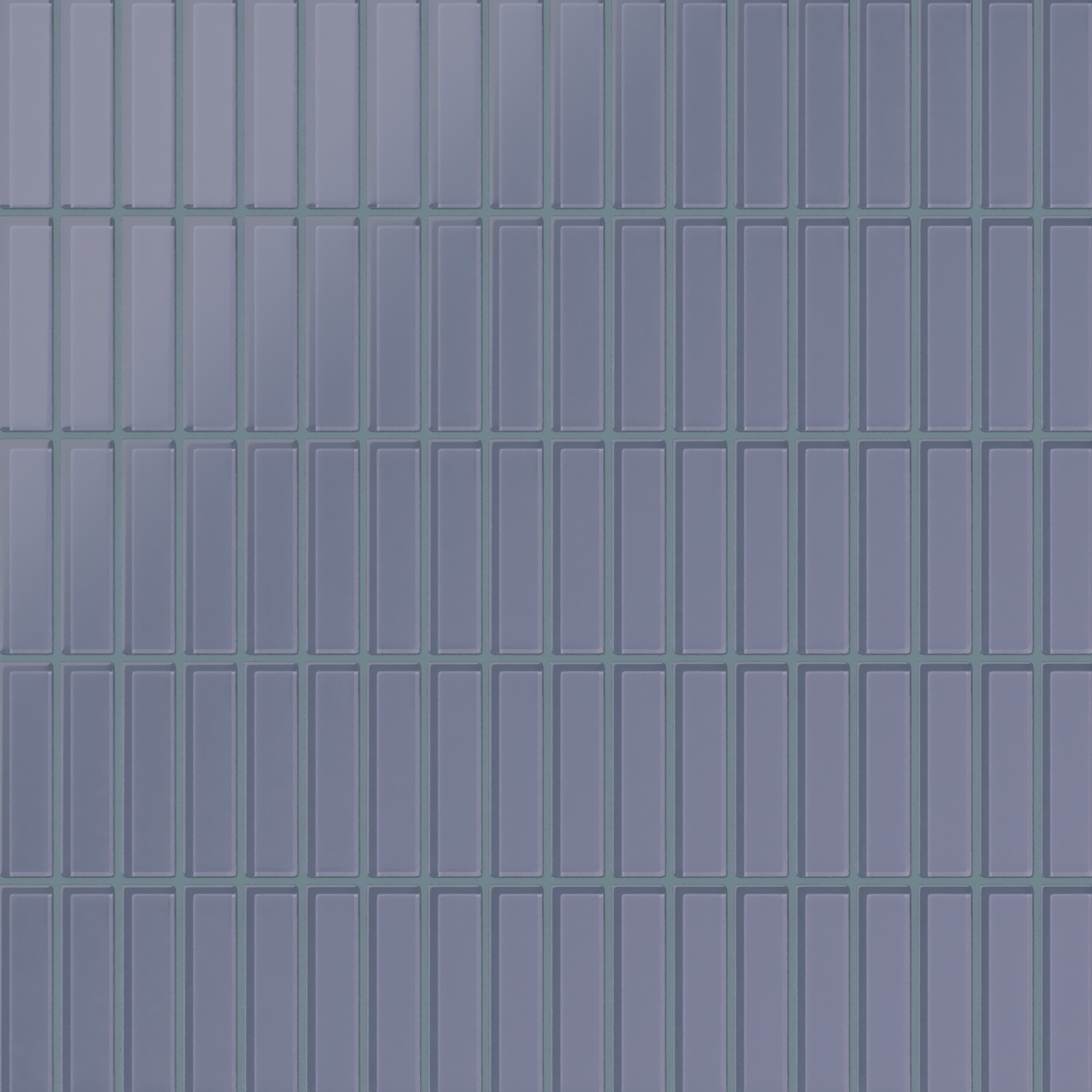 1x4 Straight Set Sheeted Glass Mosaic Tile in Nuthatch Matte