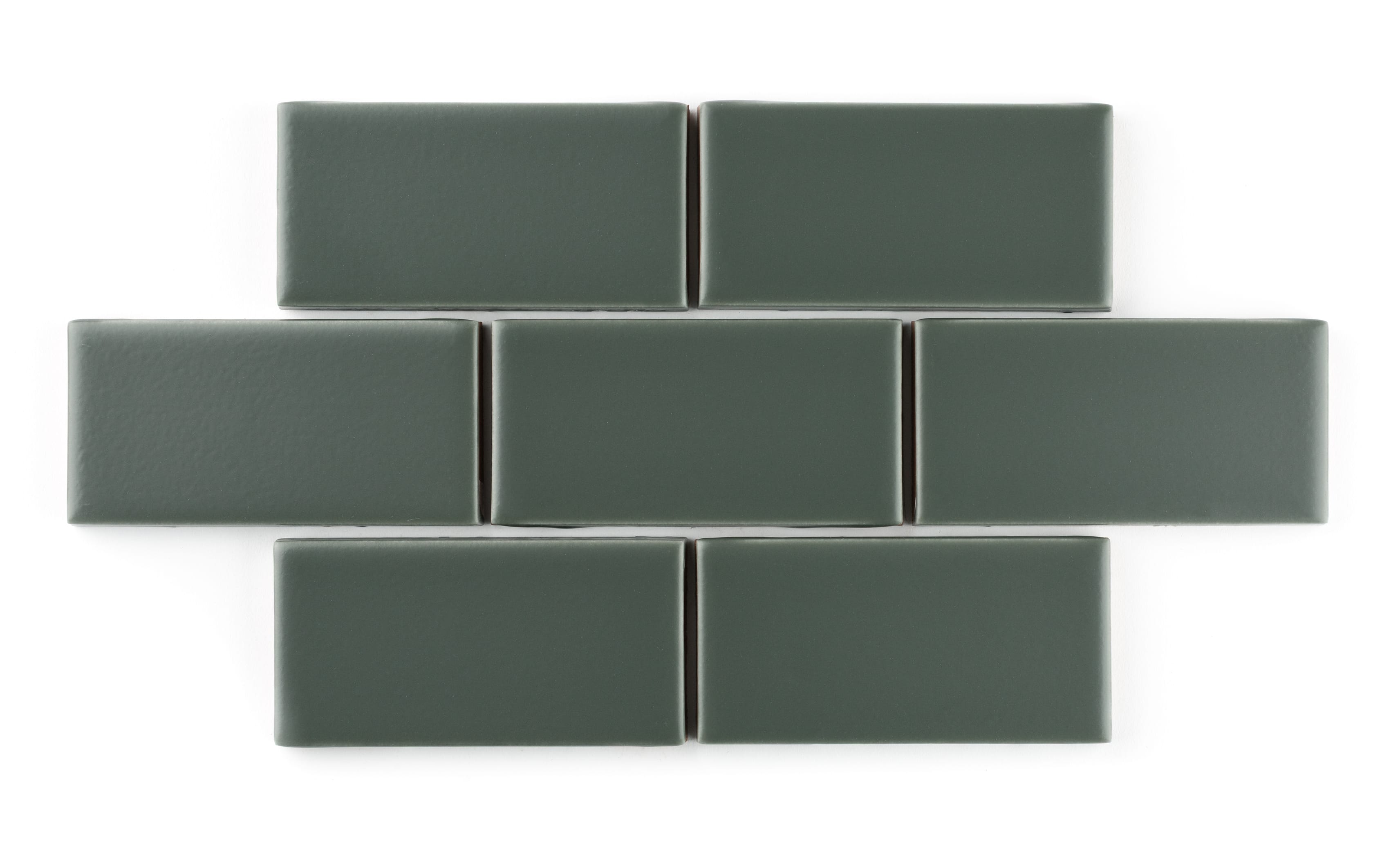 2" Hexagon Sheeted Original Ceramic Mosaic Tile in Tempest Matte