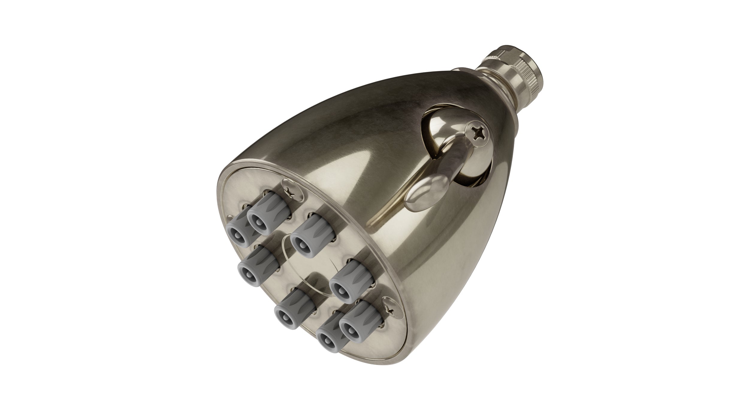 Shower Eight Jet Shower Head in French Nickel