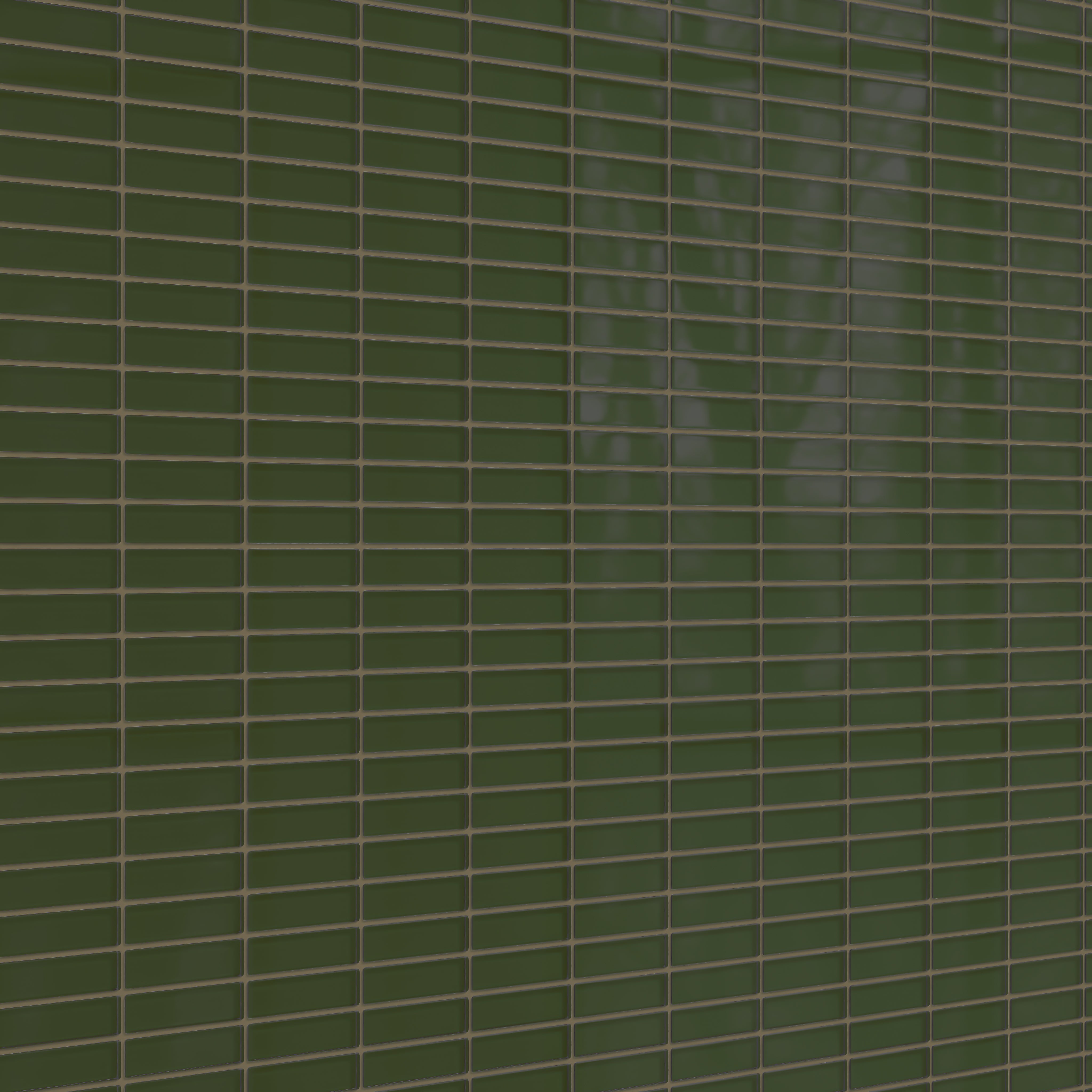 1x4 Straight Set Sheeted Glass Mosaic Tile in Starling Gloss