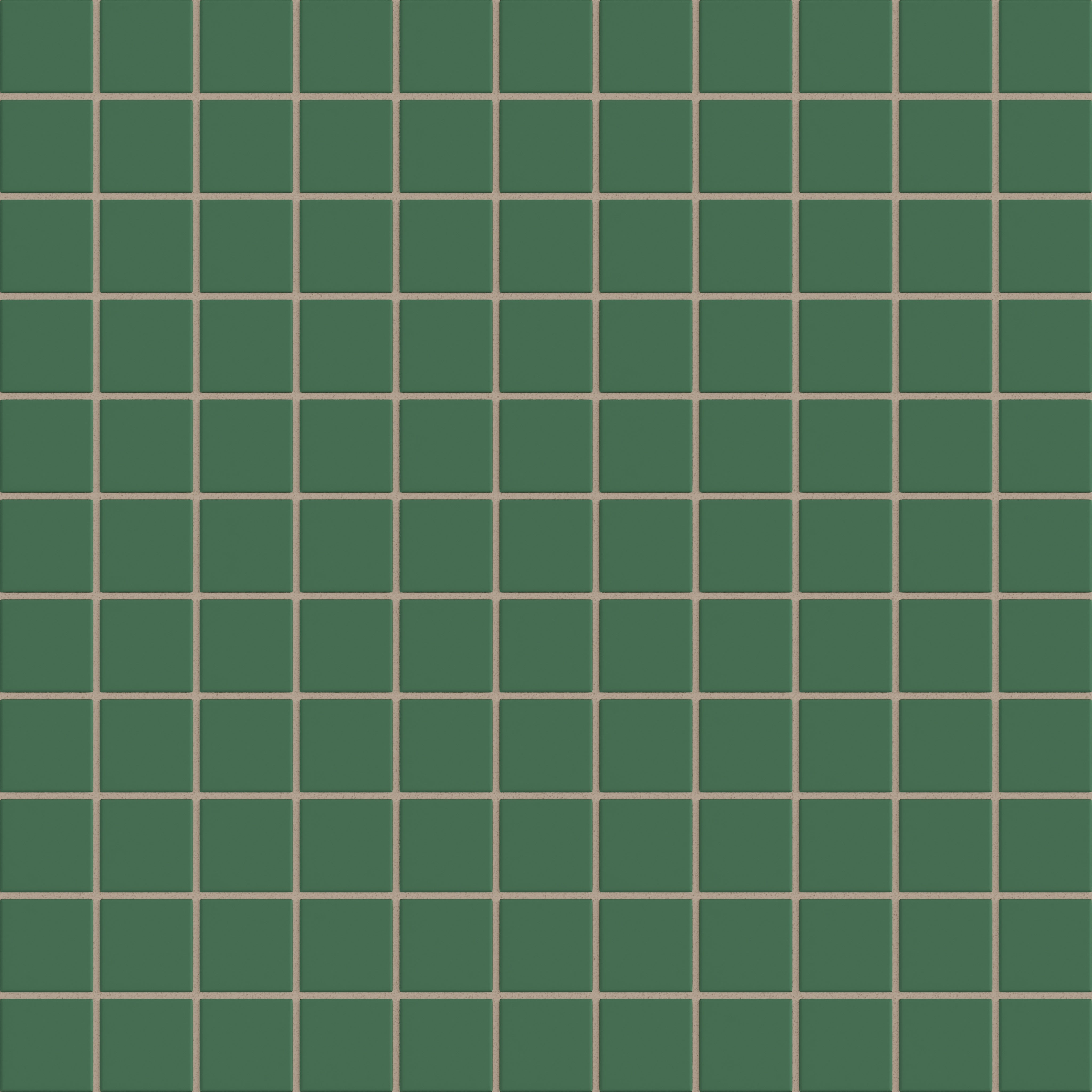 2x2 Straight Set Sheeted Natural Press Ceramic Mosaic Tile in Viridian Matte