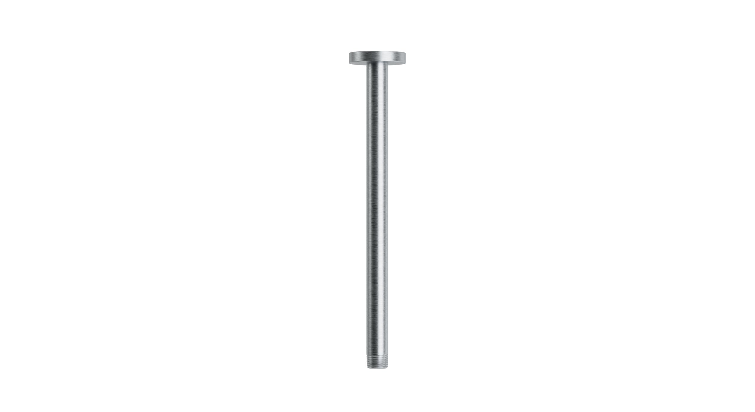 Contour & Foundry 12" Straight Shower Arm with Flange in Satin Chrome