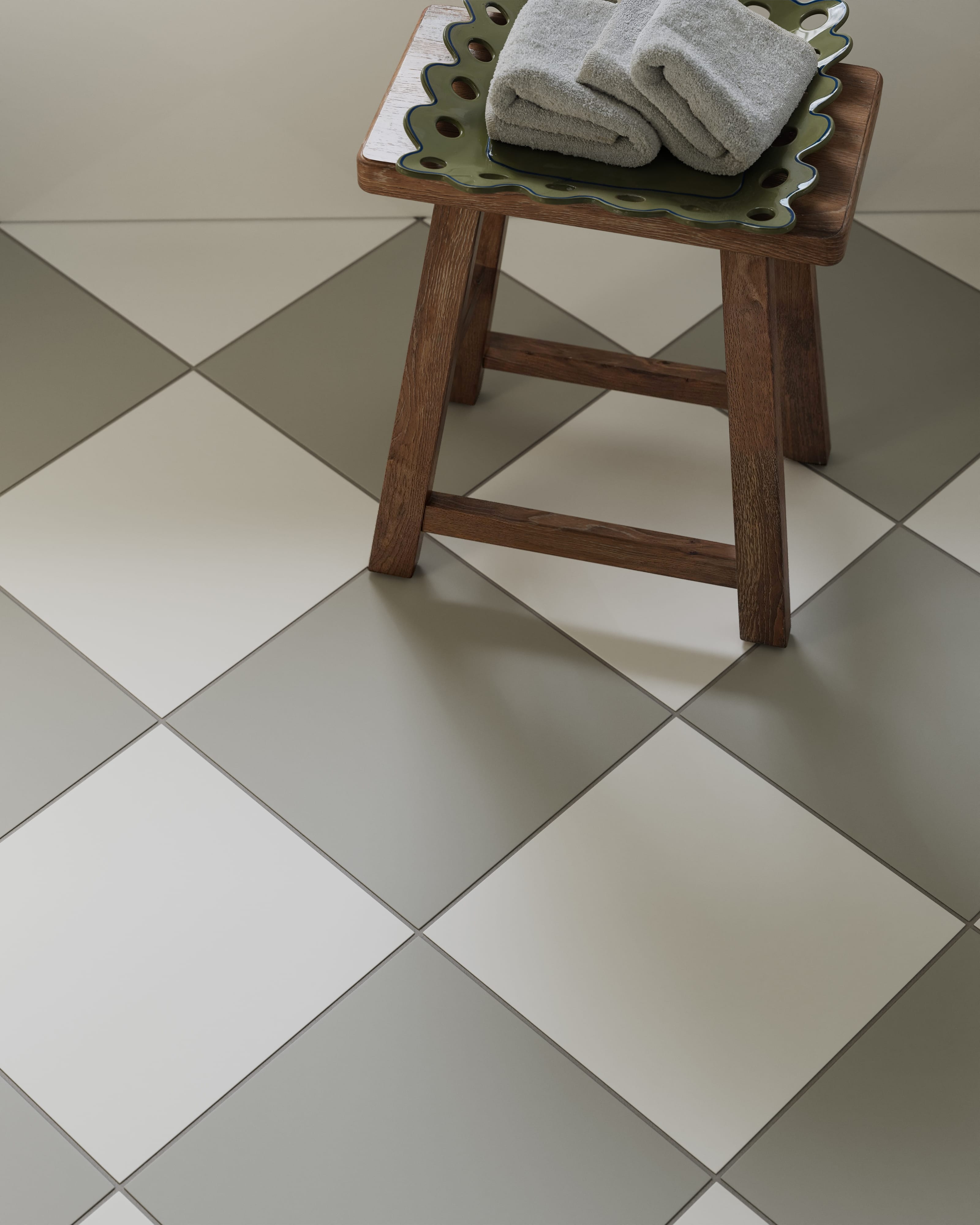 12x12 Natural Press Ceramic Tile in Salt Creek and Cloud Cover