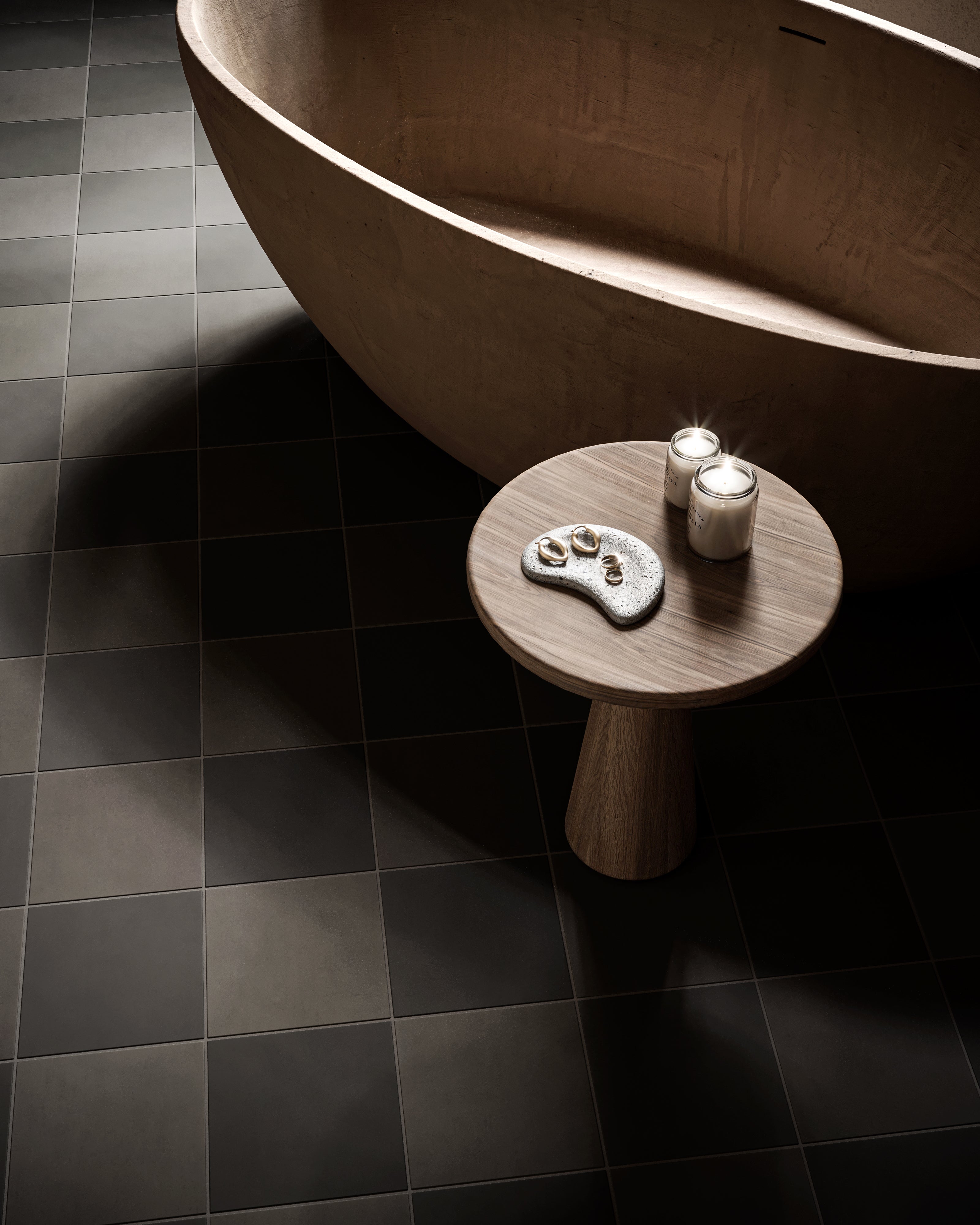 8x8 Original Ceramic Tile in Raven Matte