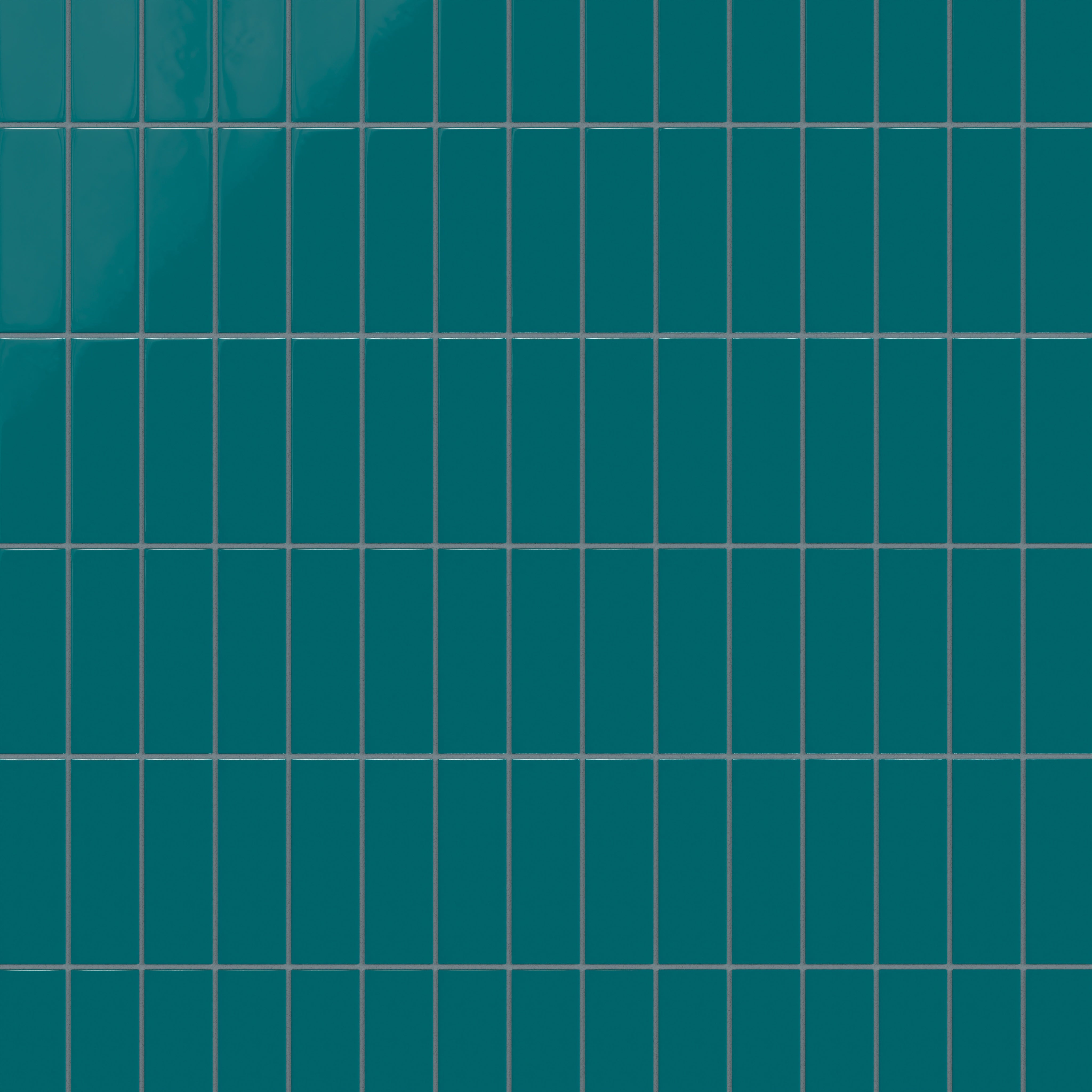 2x6 Natural Press Ceramic Tile in Maya Blue Gloss