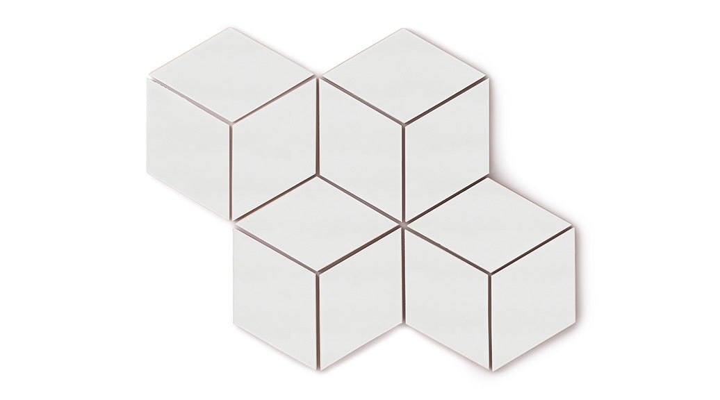 Large Diamond Original Ceramic Tile in Frost Matte