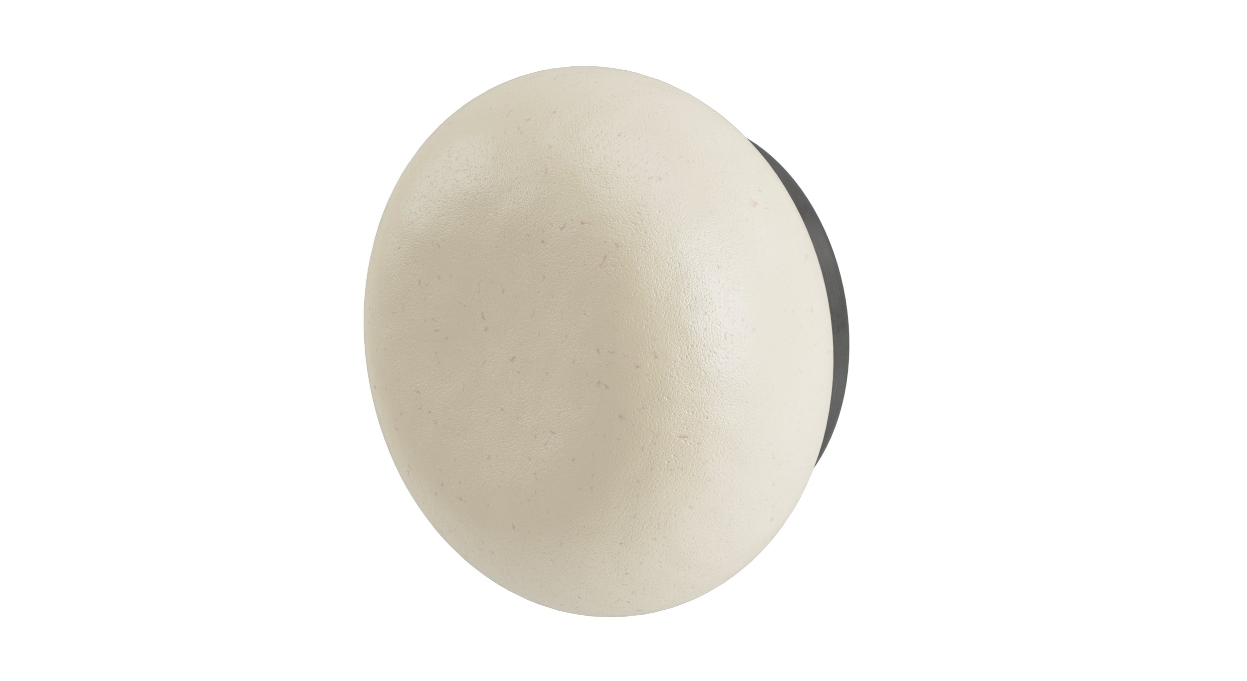 Foundry One Handle Wall Mount Diverter/Volume Control Shower Trim with Pebble Ceramic Knob Handle in Blackened Nickel