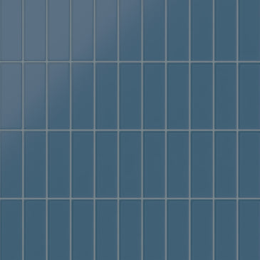 2x6 Glass Tile in Blue Jay Matte