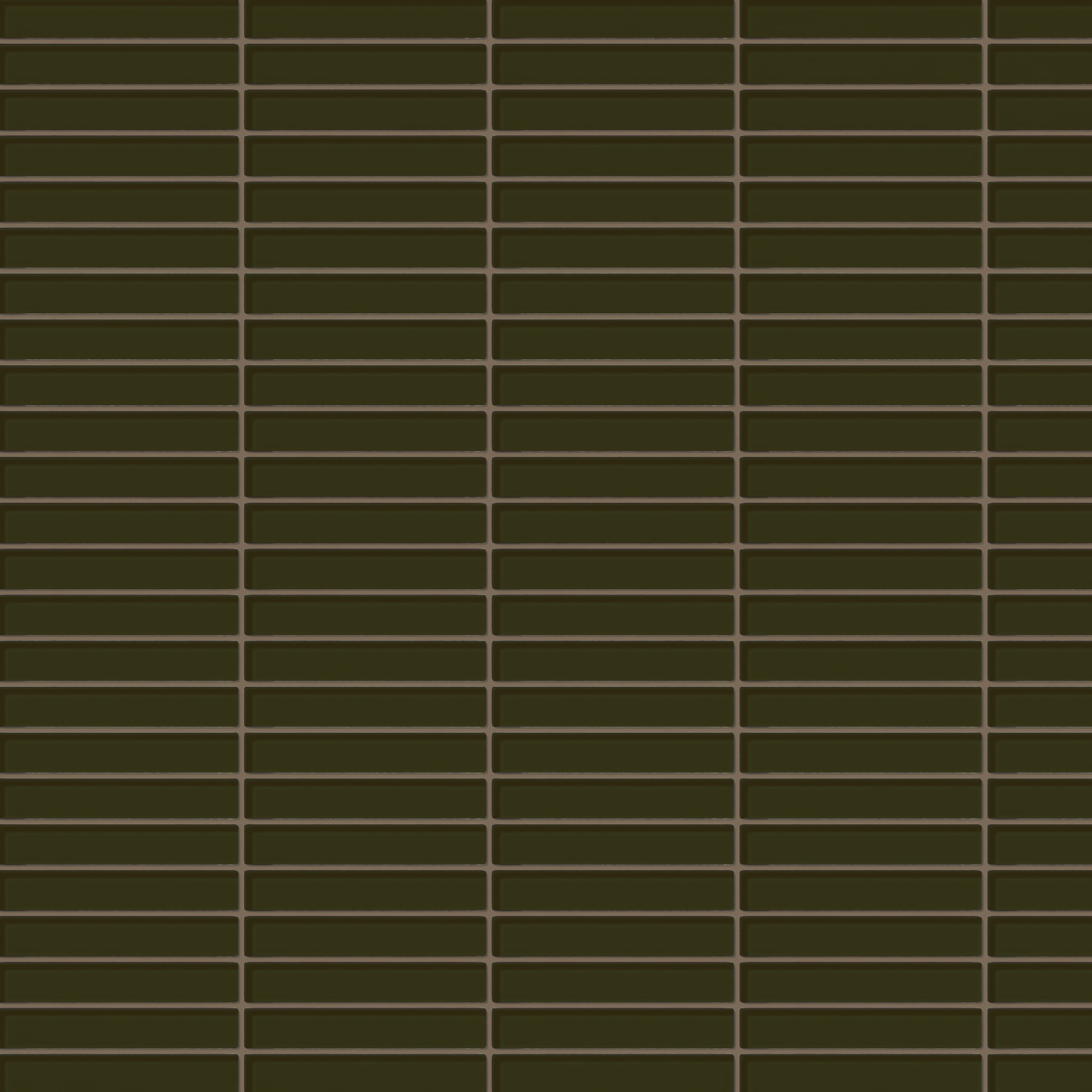 1x6 Straight Set Sheeted Glass Mosaic Tile in Catbird Gloss