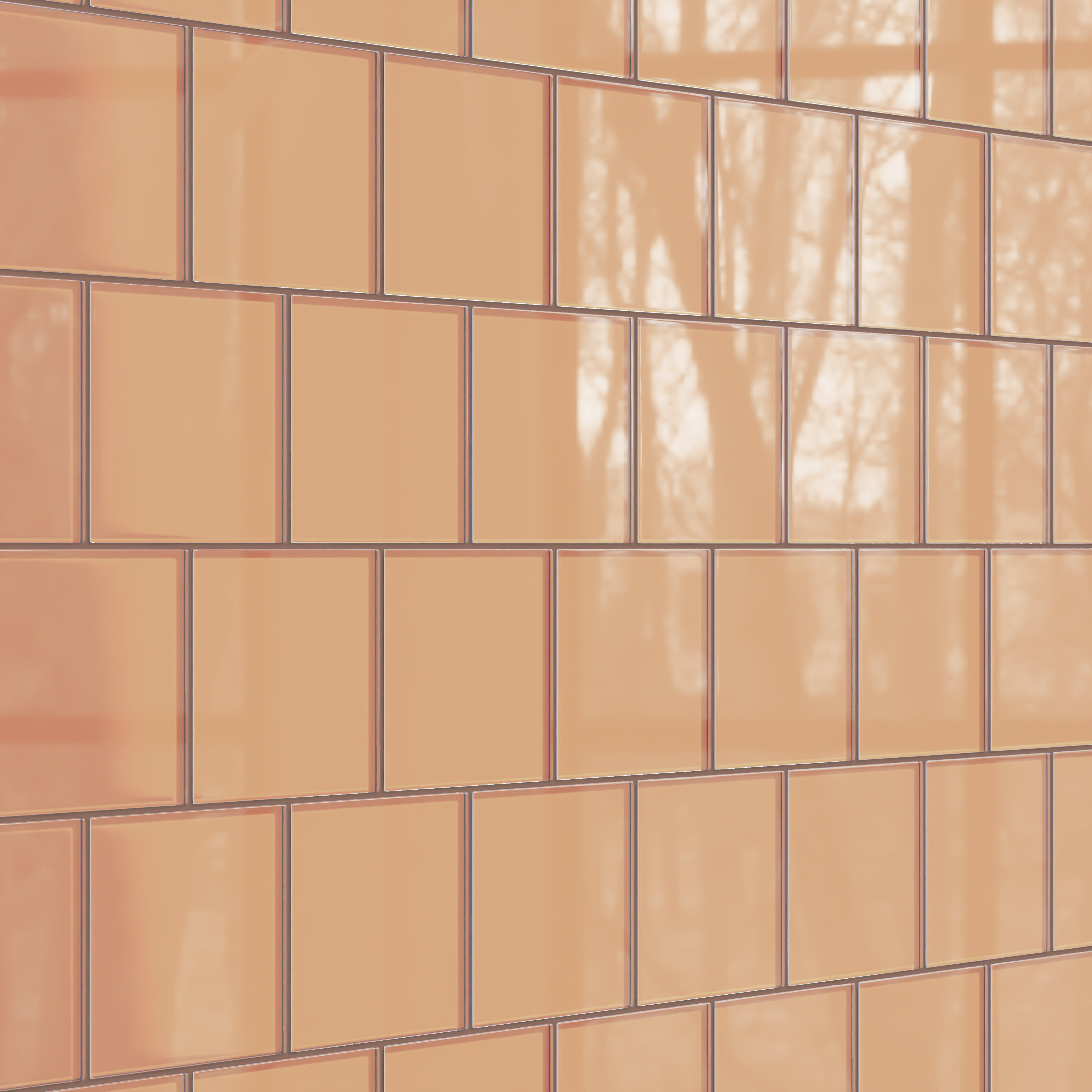 6x6 Glass Tile in Carolina Wren Gloss
