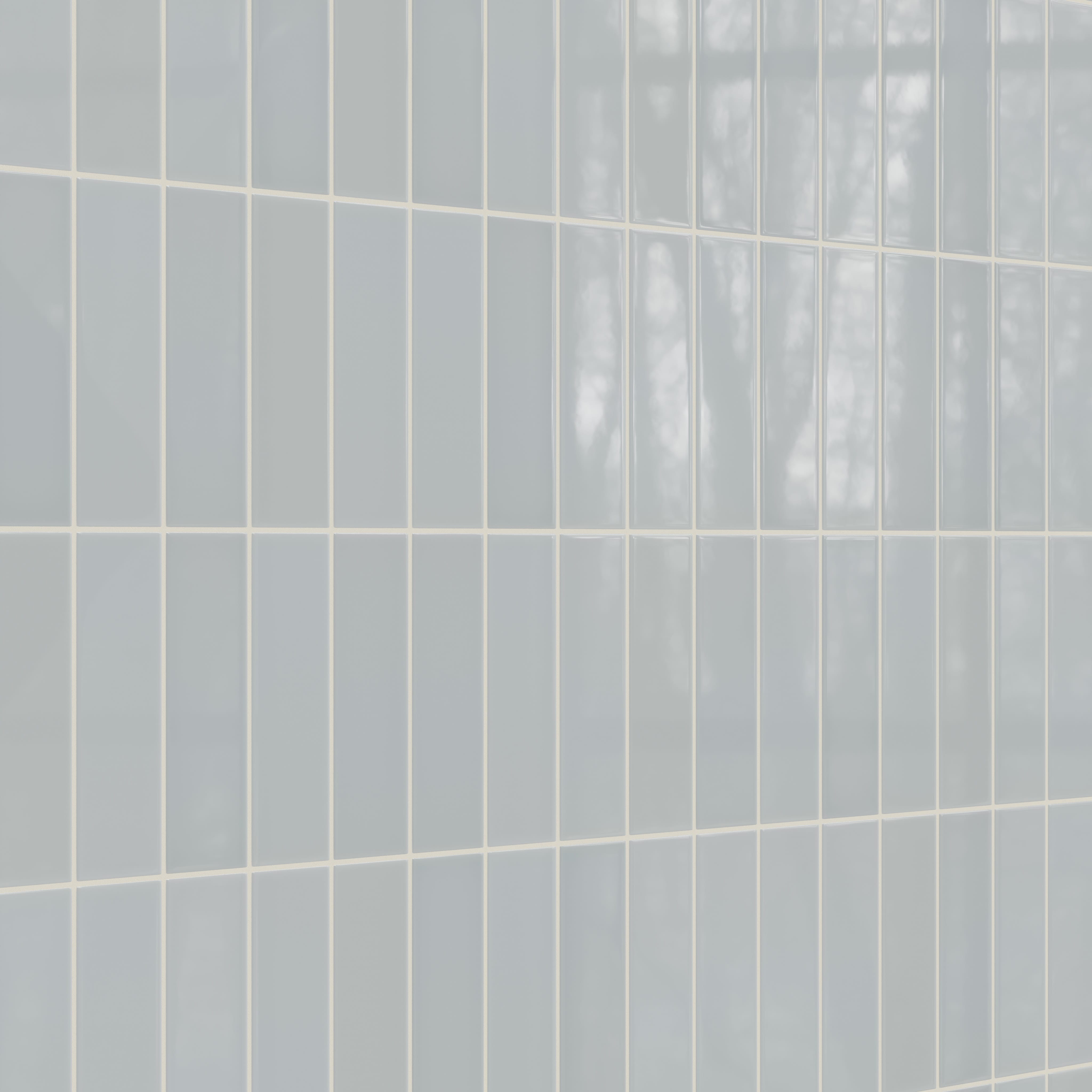 Quick Ship 3x9 Natural Press Ceramic Tile in Alberta Blue Gloss