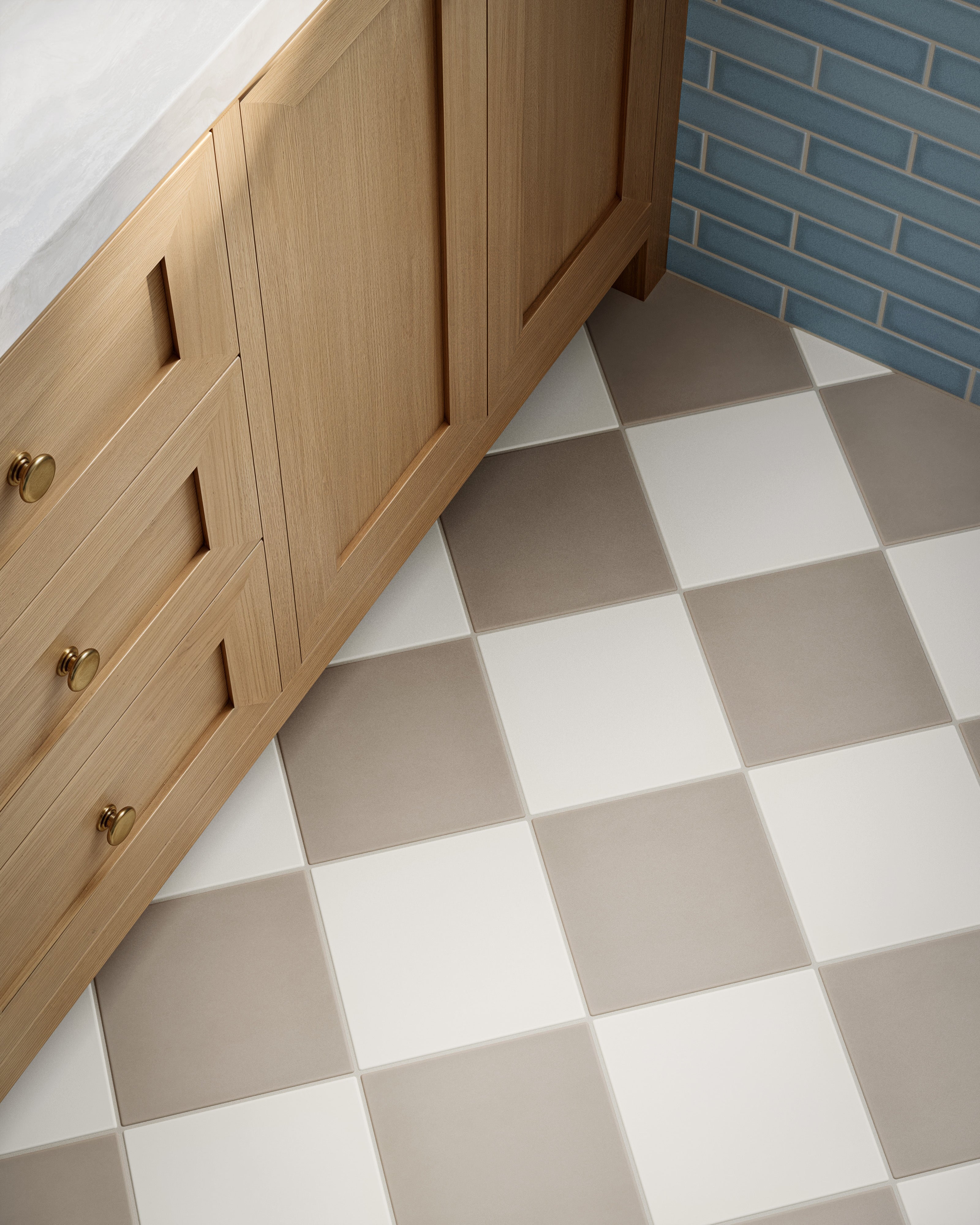 8x8 Original Ceramic Tile in Feldspar Matte