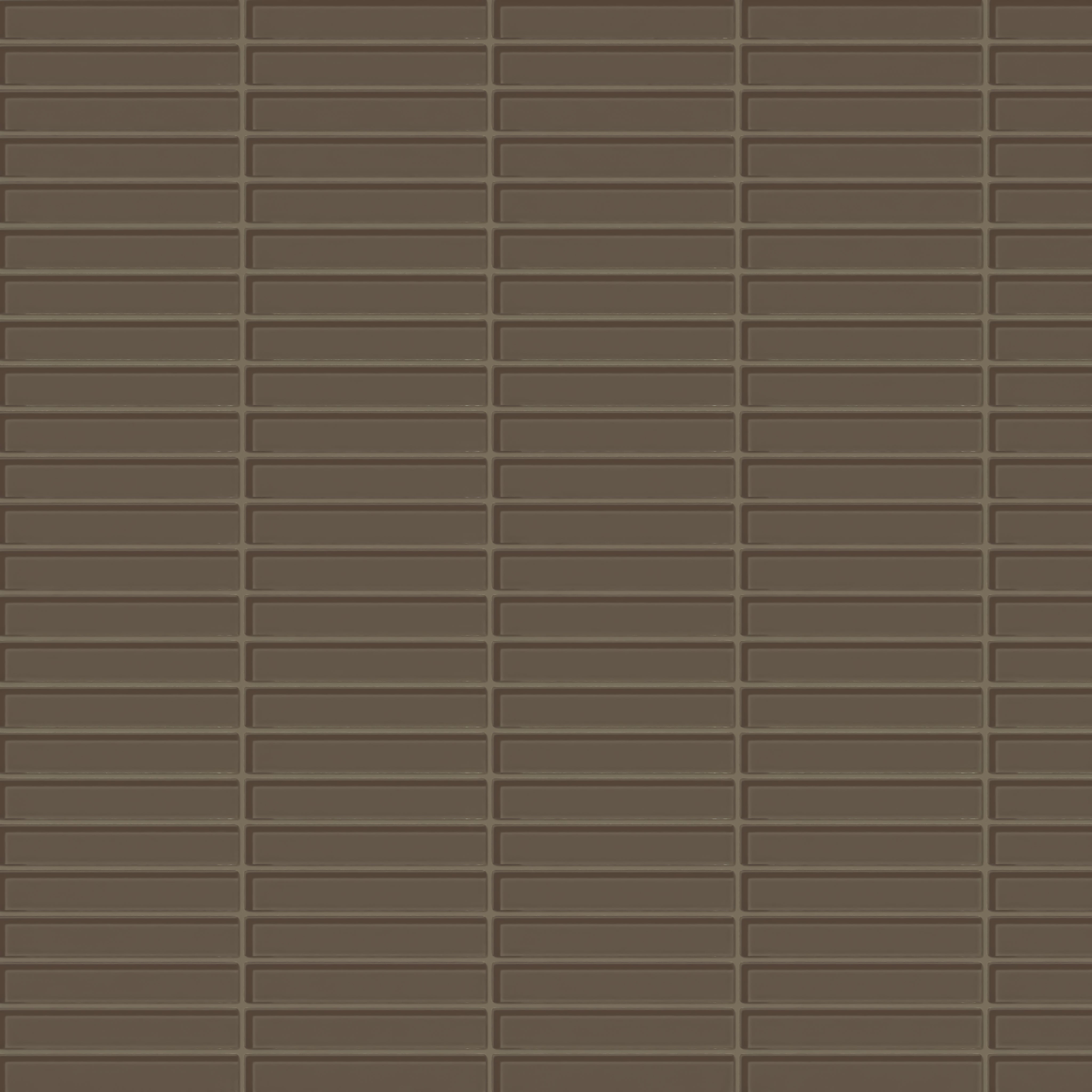 1x6 Straight Set Sheeted Glass Mosaic Tile in Albatross Gloss