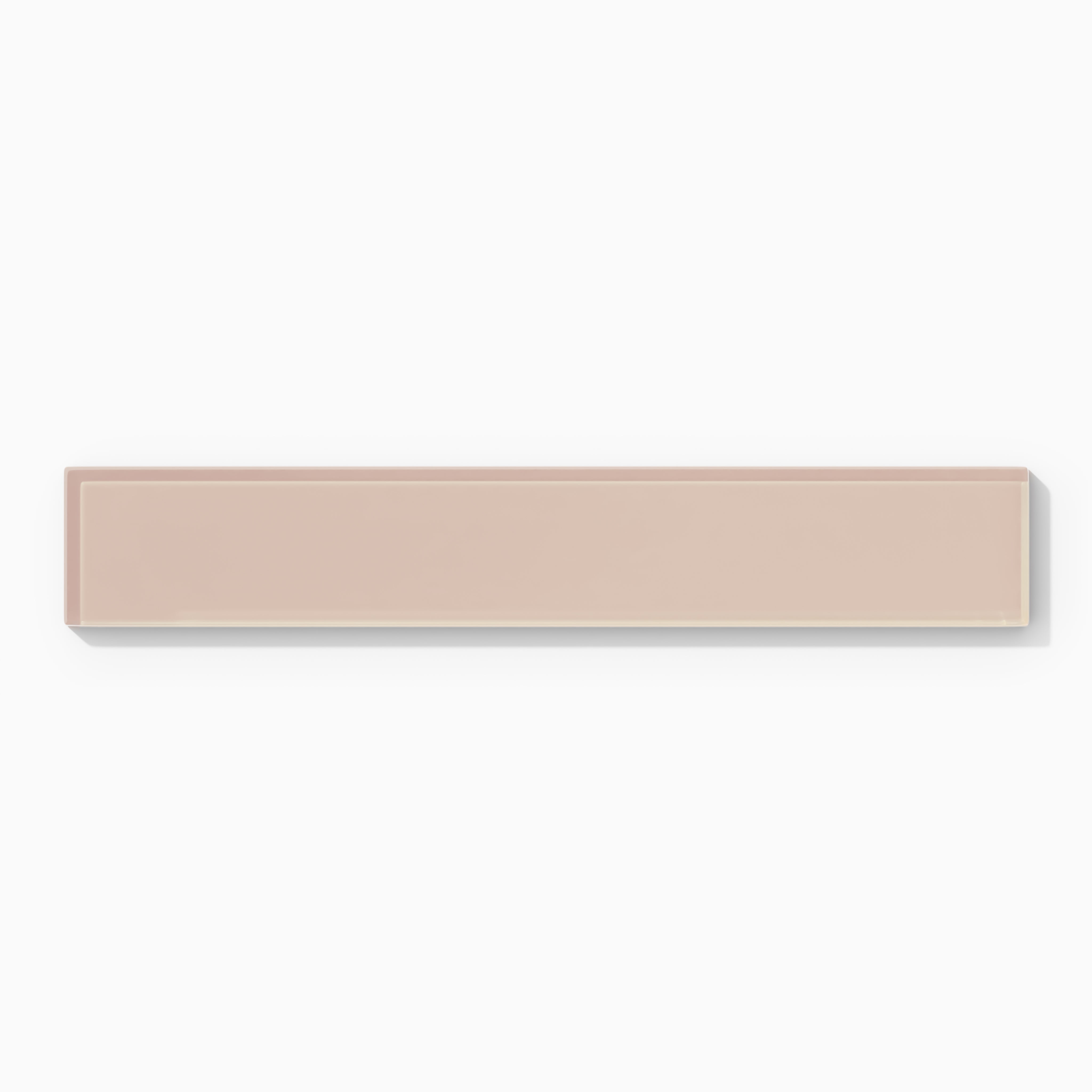 2x12 Glass Tile in Rosy Finch Gloss