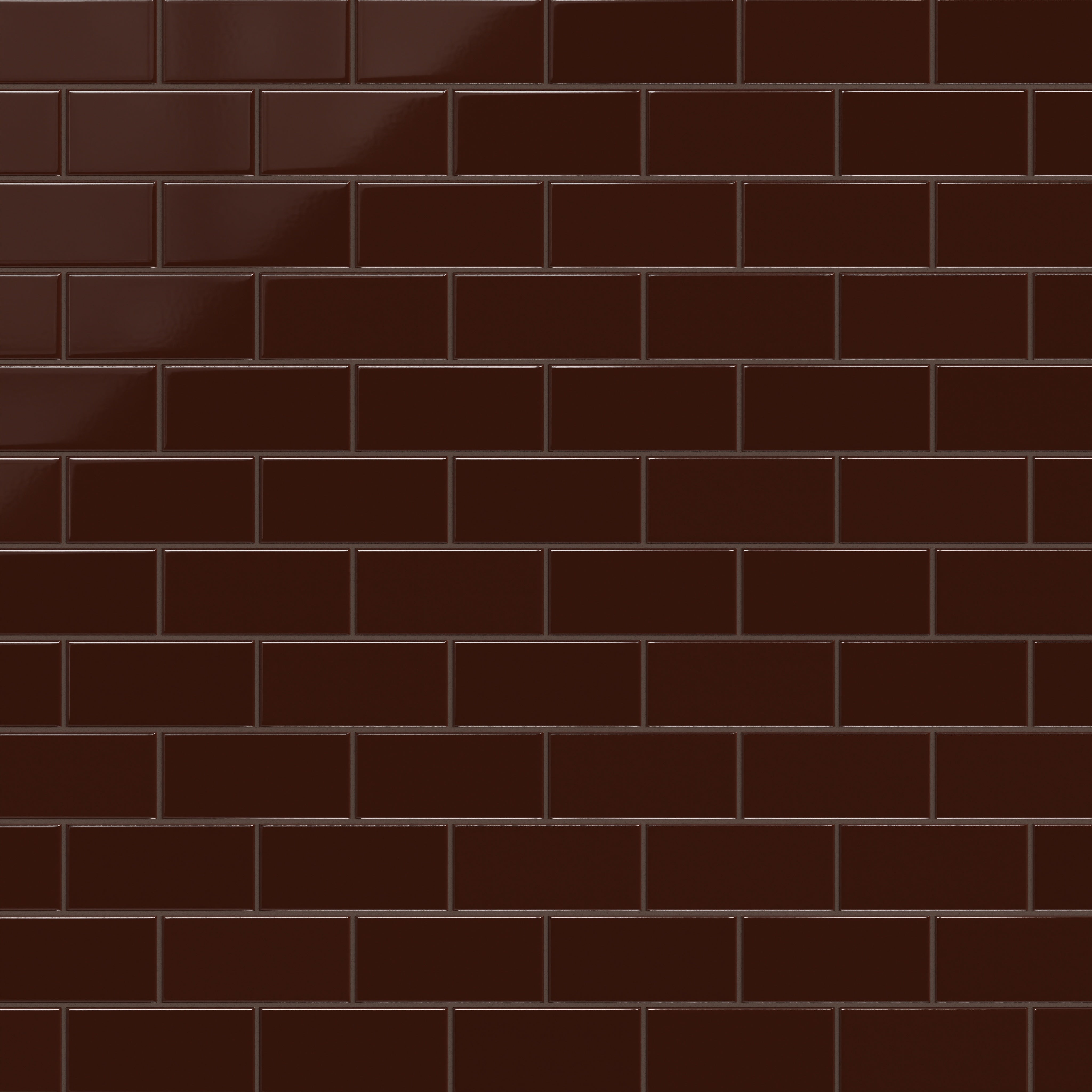 3x6 Original Ceramic Tile in Garnet Gloss