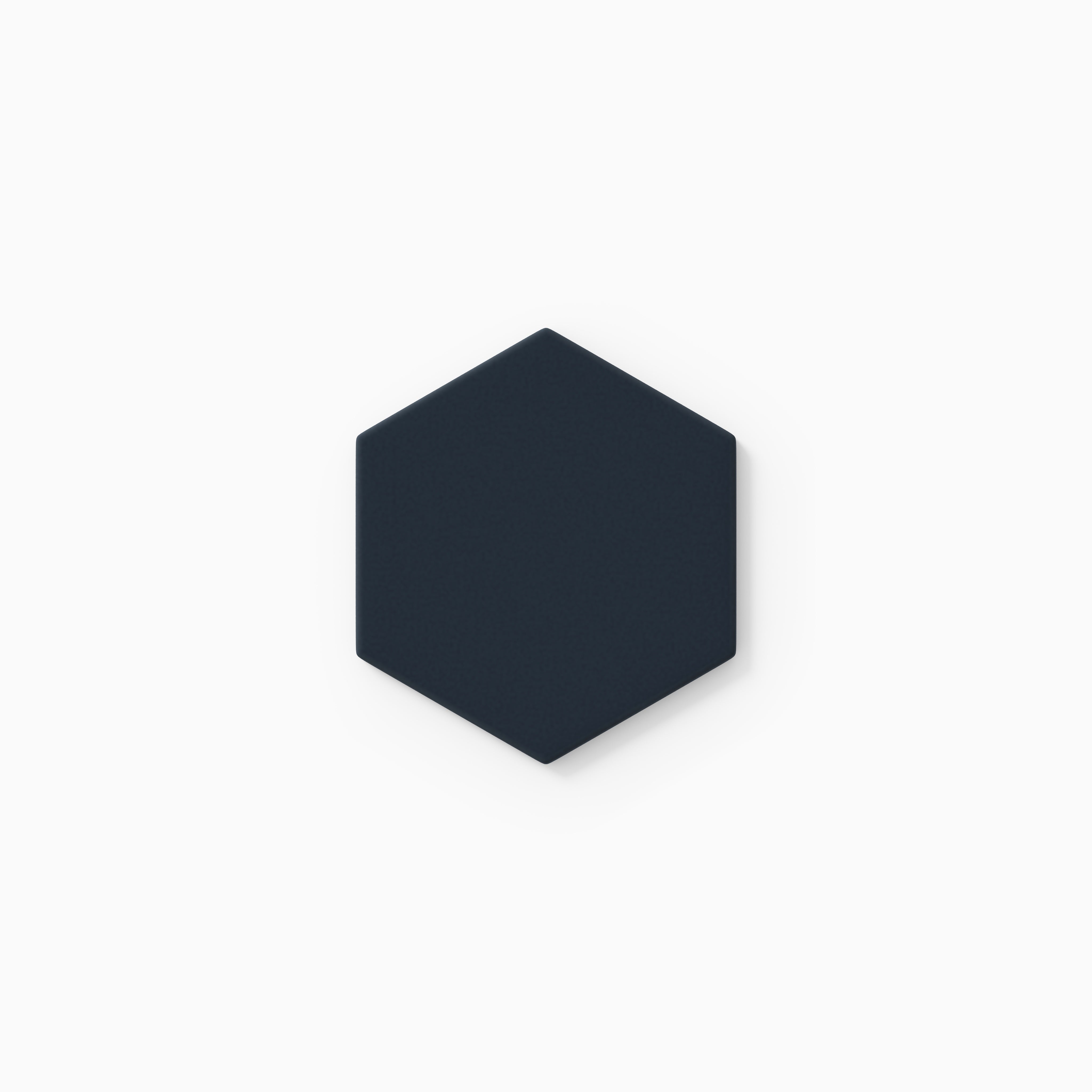 4" Hexagon Original Ceramic Tile in Navy Blue Matte