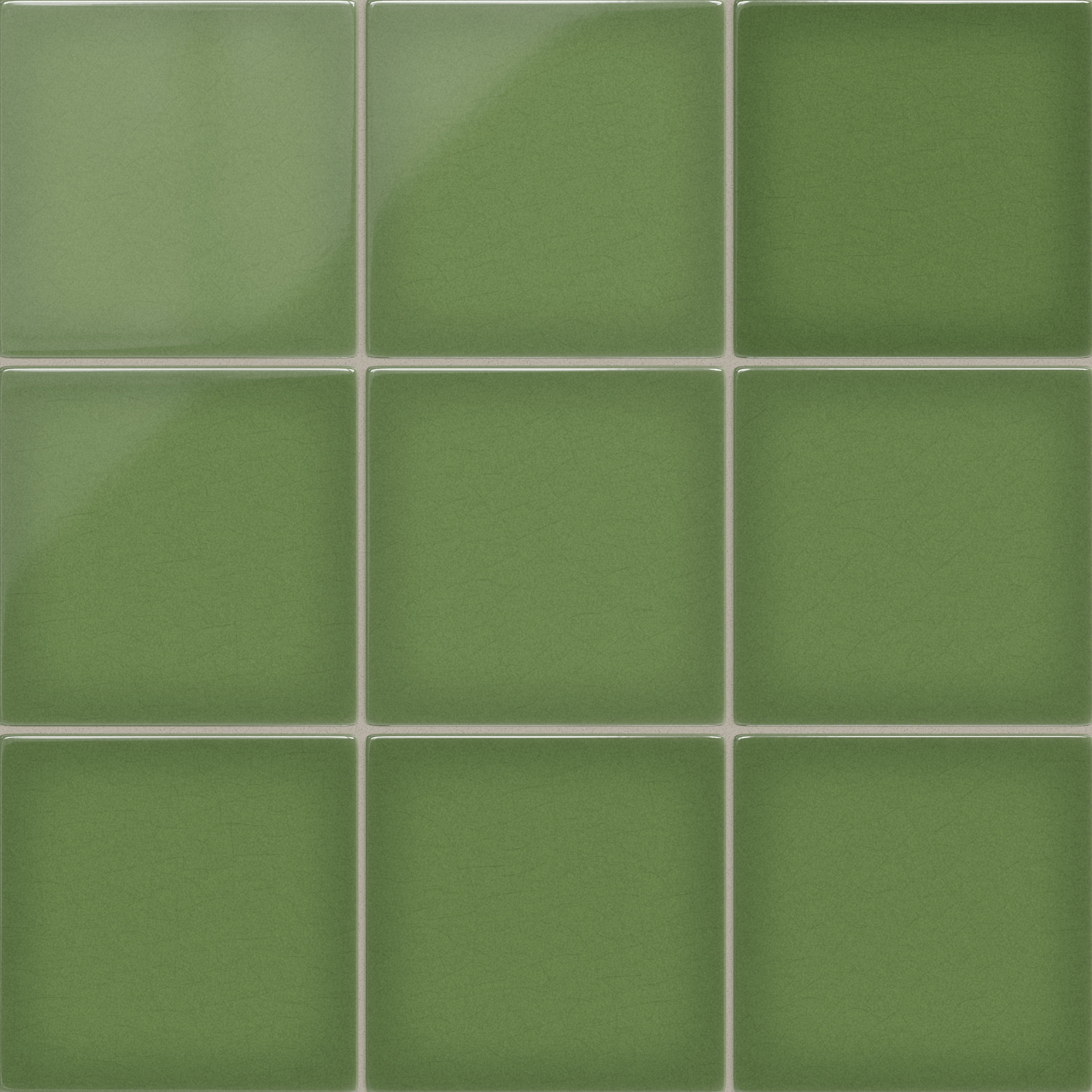 8x8 Original Ceramic Tile in Kelp Gloss