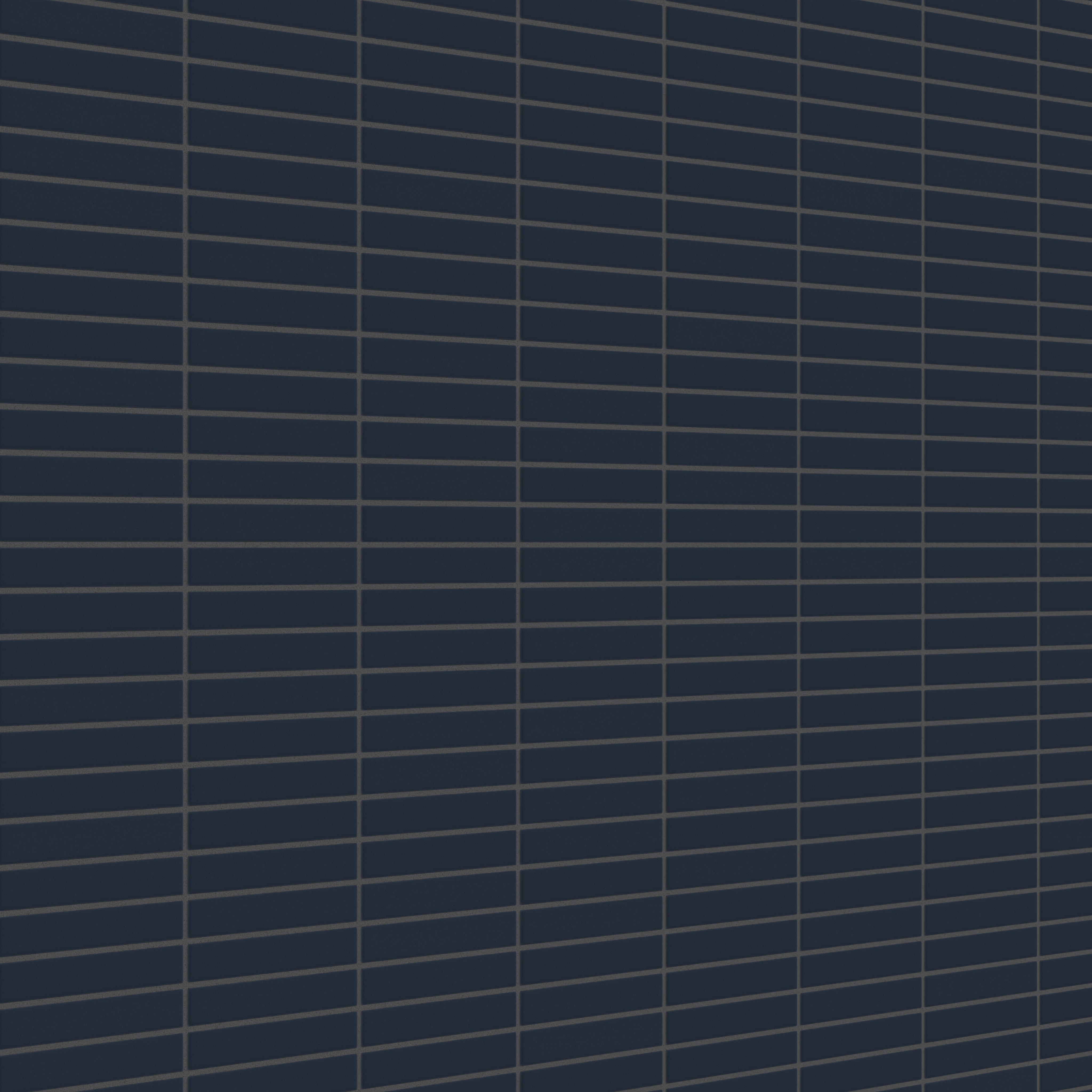 1x6 Straight Set Sheeted Original Ceramic Mosaic Tile in Navy Blue Matte