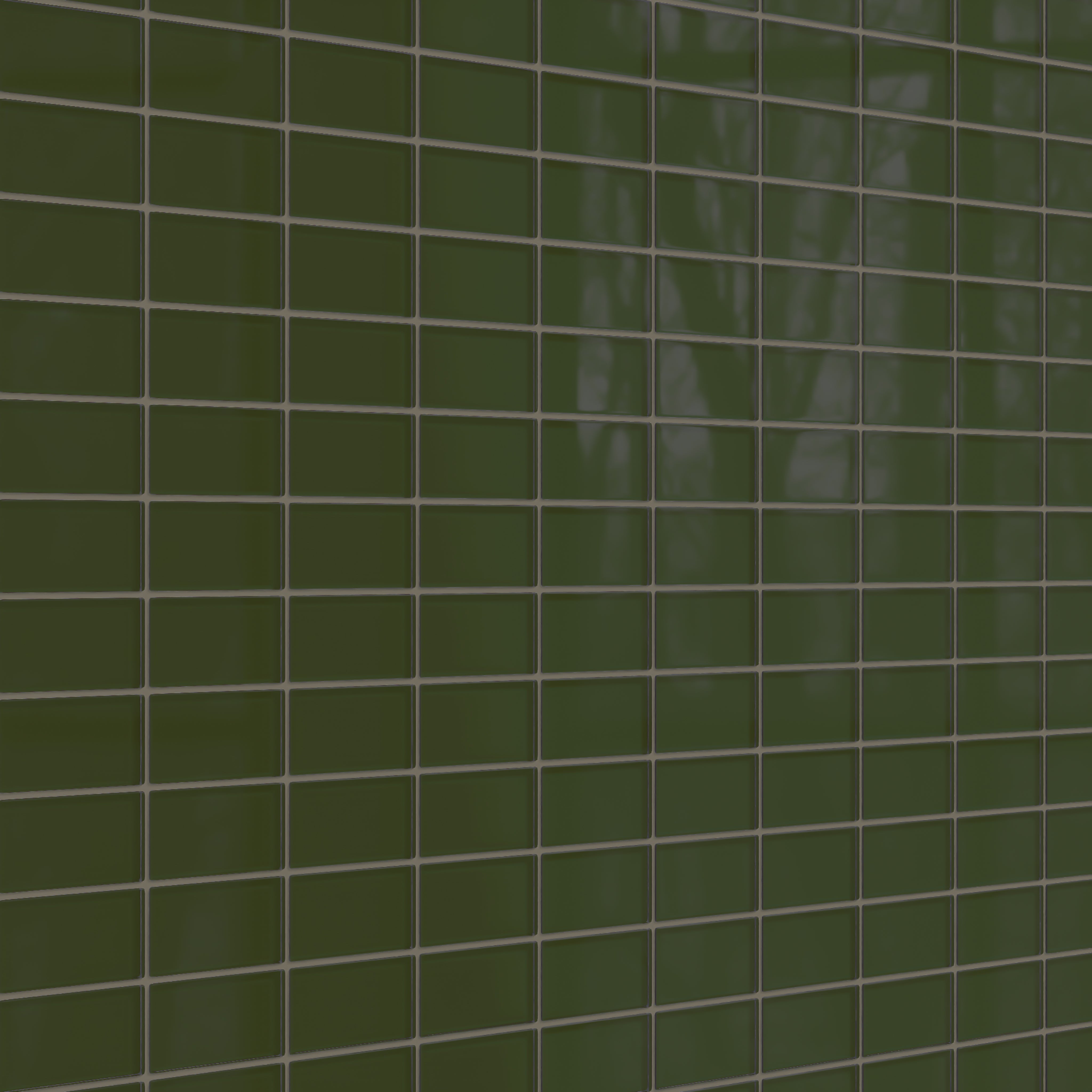 2x4 Straight Set Sheeted Glass Mosaic Tile in Starling Gloss