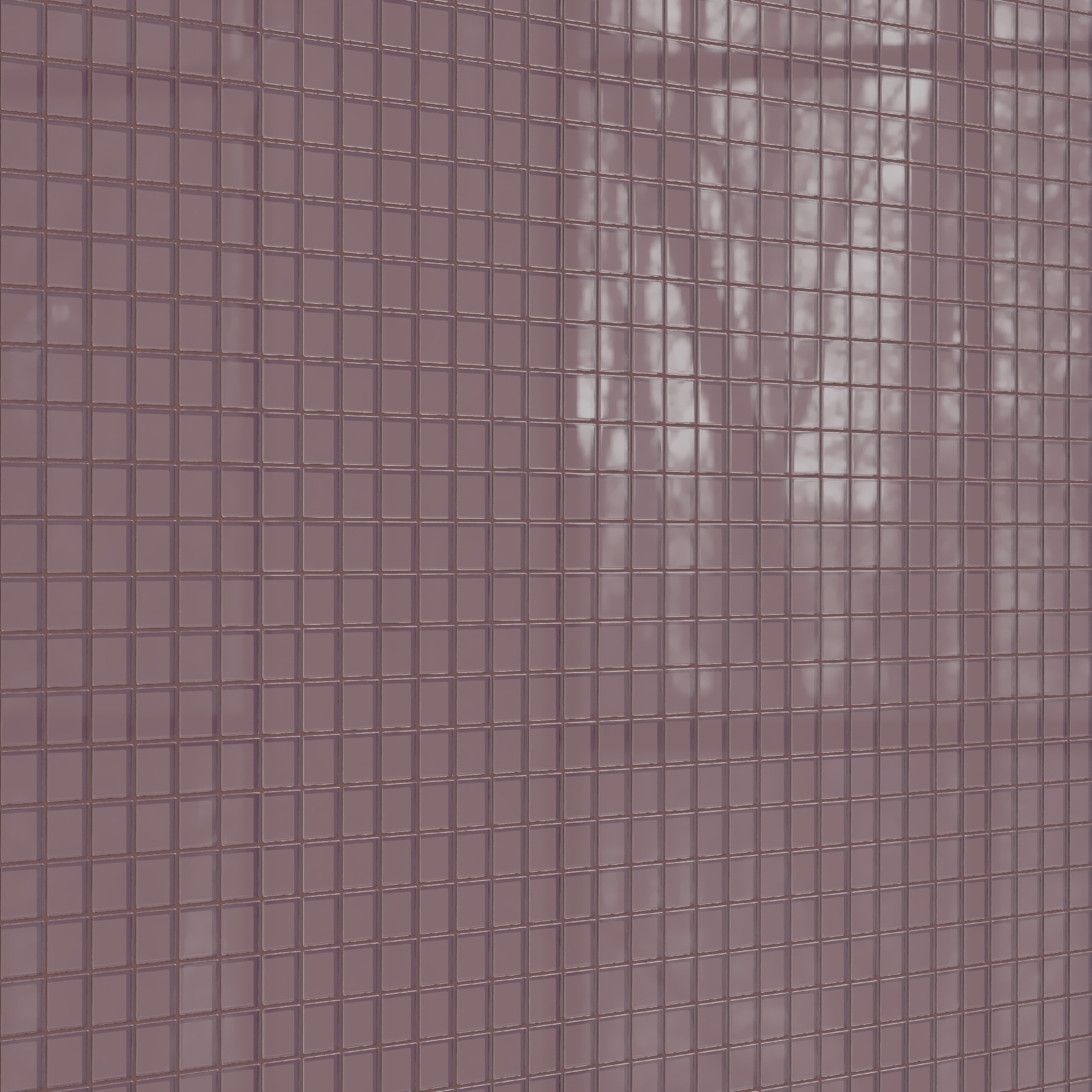 2x2 Straight Set Sheeted Glass Mosaic Tile in Crane Gloss