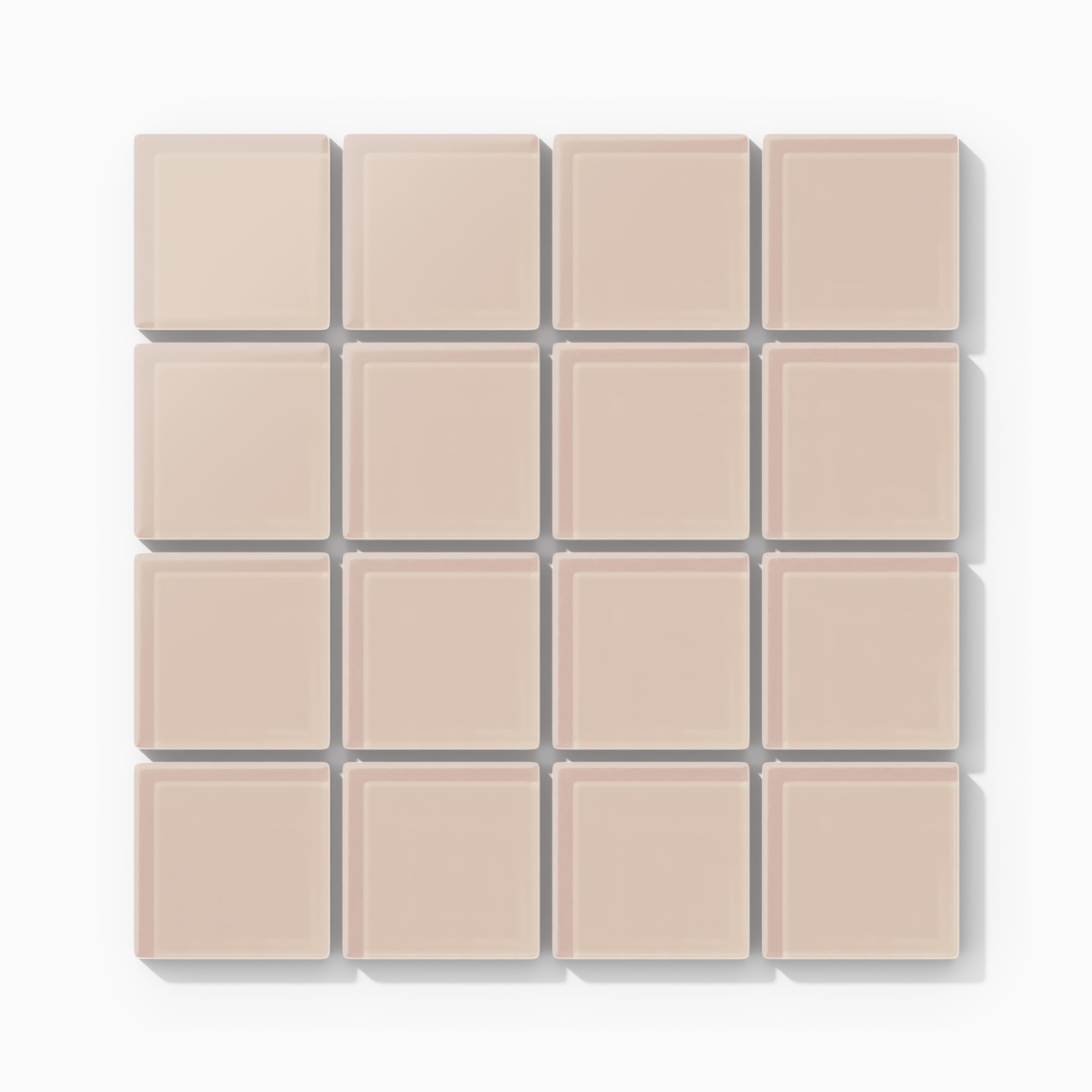 Factory Sale 2x2 Straight Set Sheeted Glass Mosaic Tile in Rosy Finch Matte