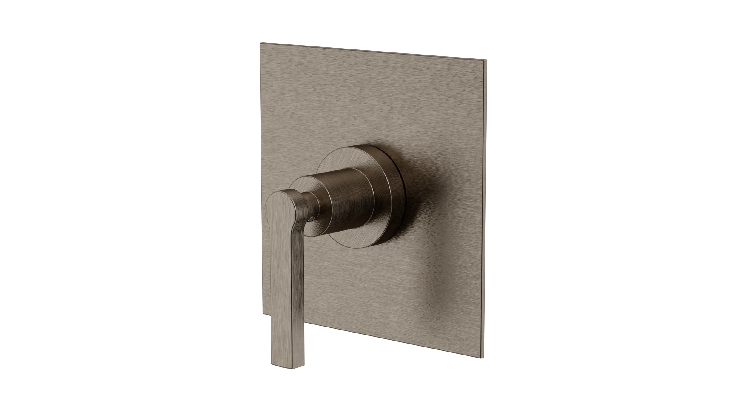 Flatiron One Handle Wall Mount Shower Trim with Linear Lever Handle in Antique Nickel