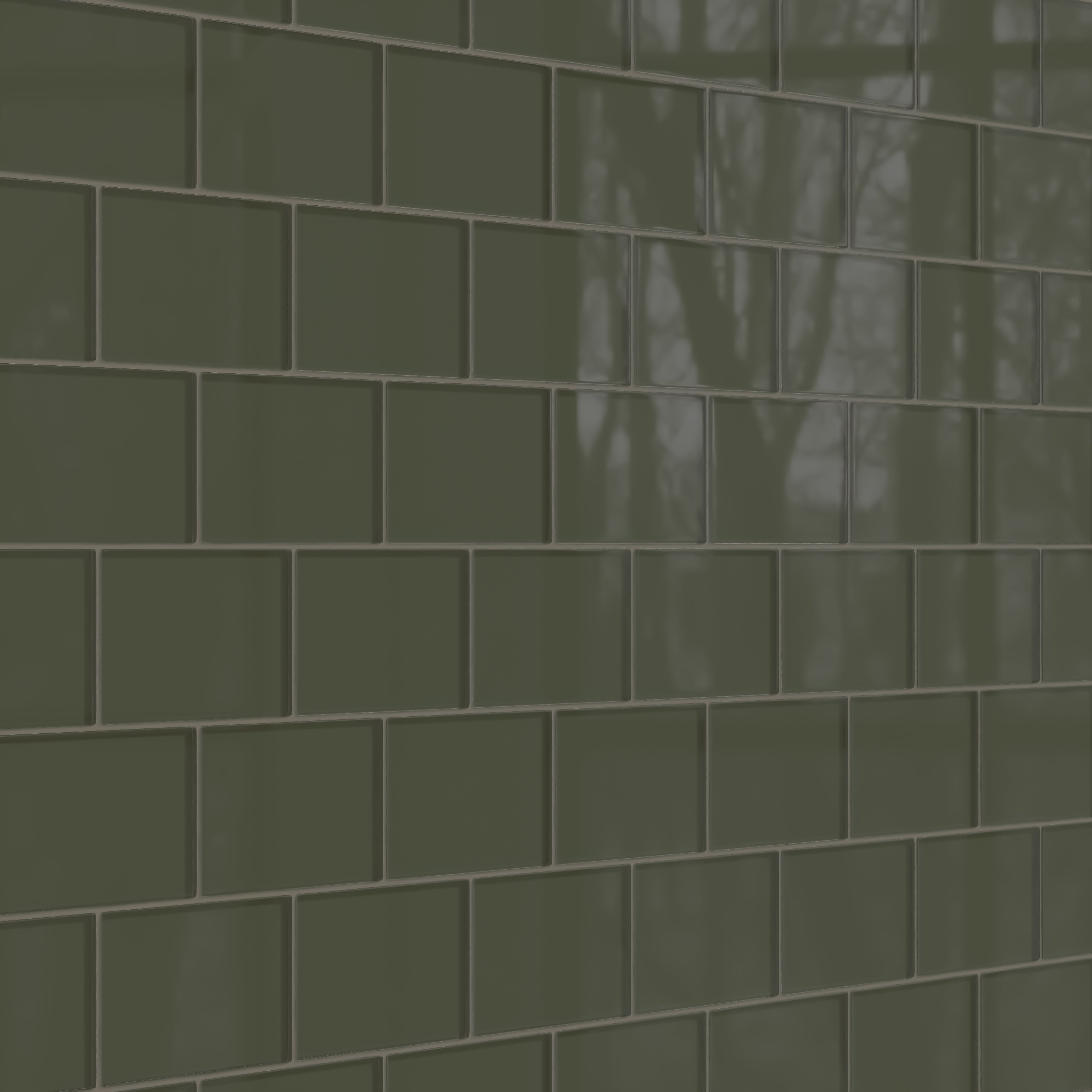 4x6 Glass Tile in Roadrunner Gloss