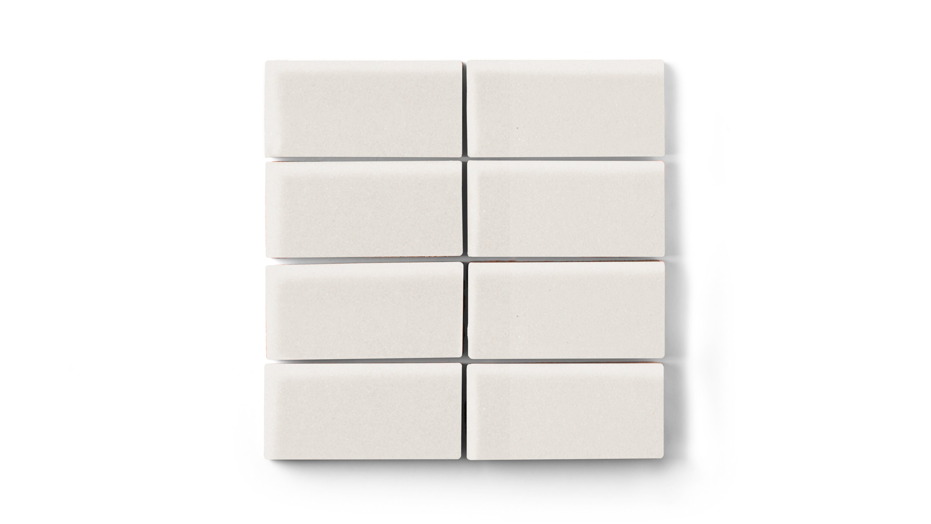2x4 Straight Set Sheeted Original Ceramic Mosaic Tile in Feldspar Matte