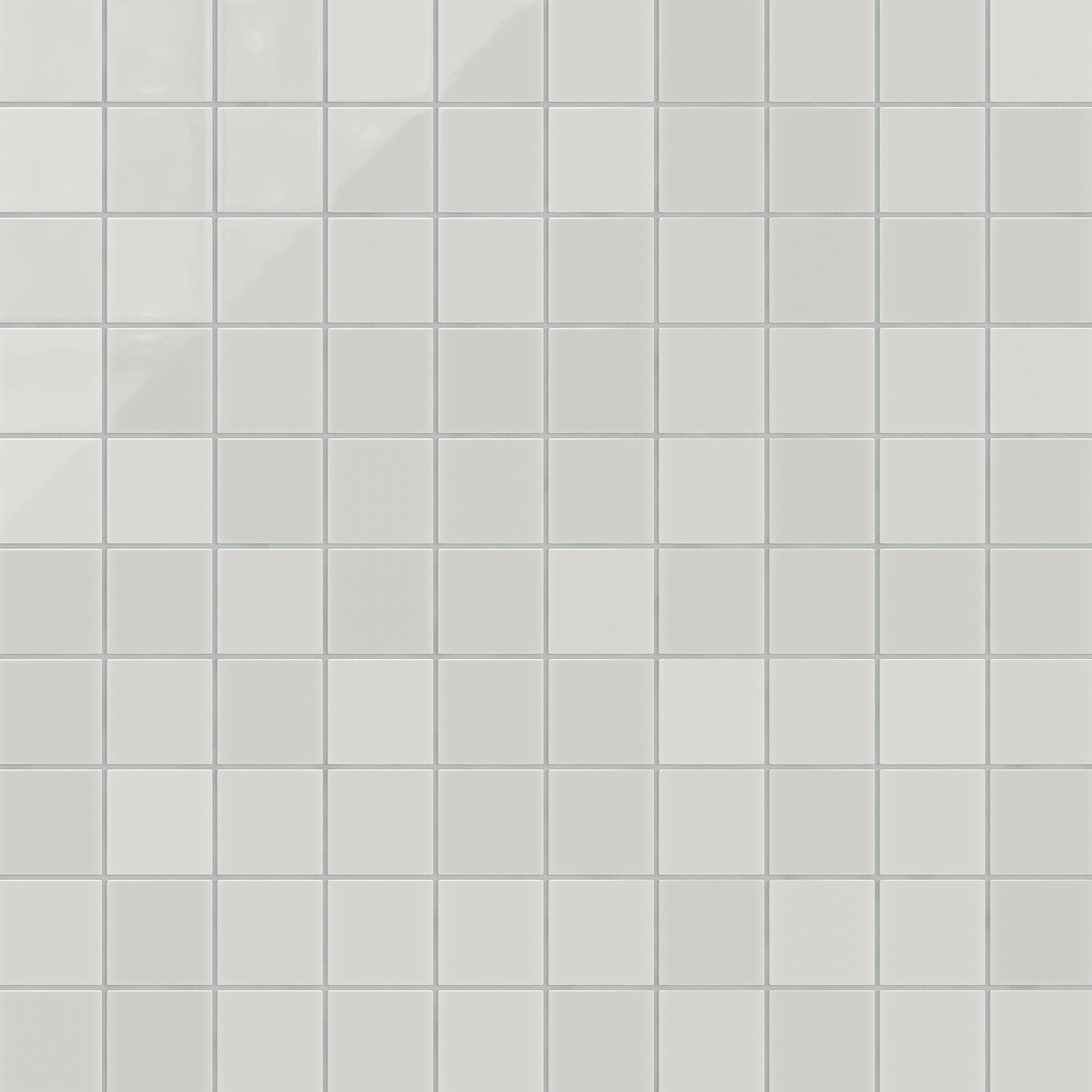 3x3 Straight Set Sheeted Natural Press Ceramic Mosaic Tile in Cloud Cover Gloss