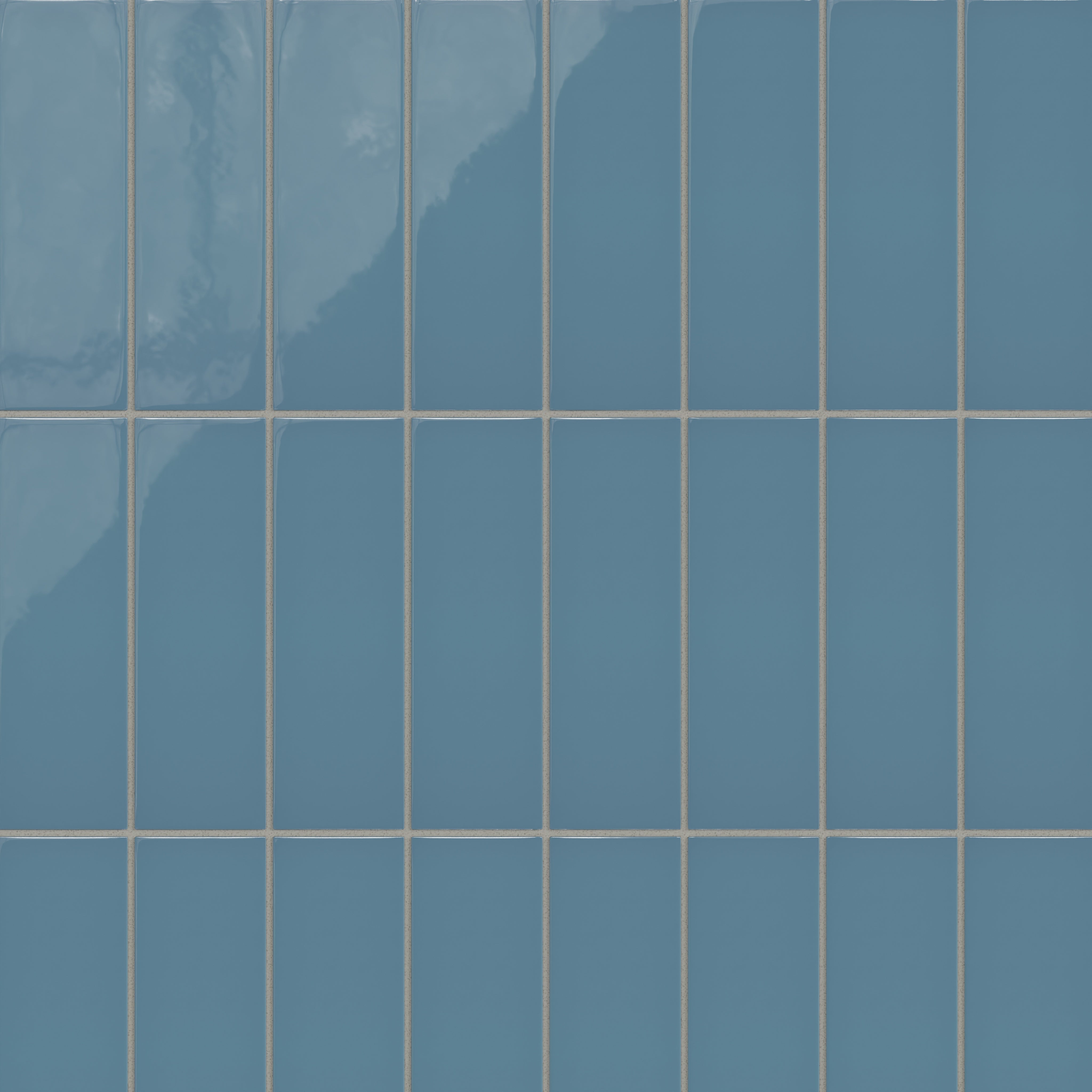 3x9 Natural Press Ceramic Tile in Azurite Gloss