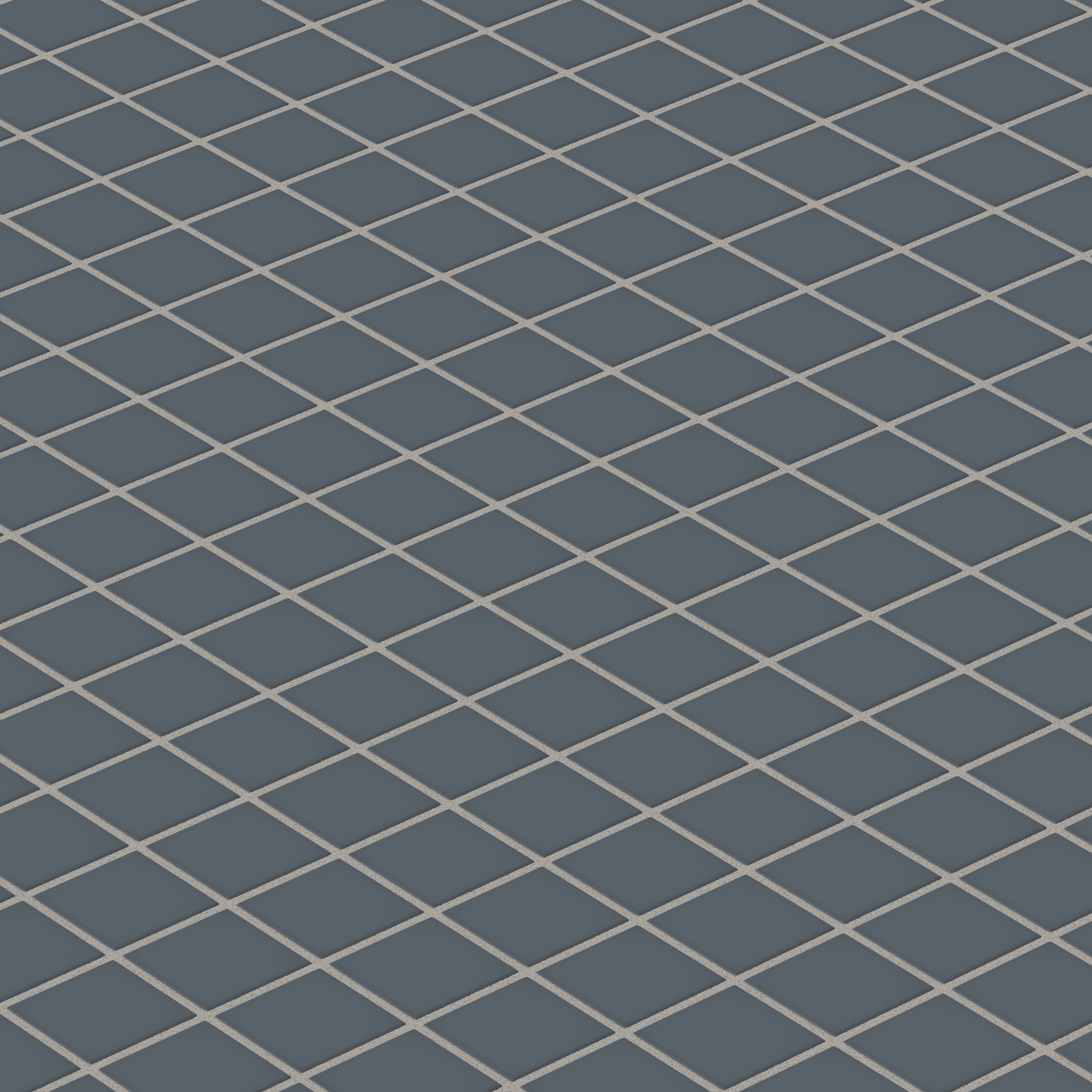 2x2 Straight Set Sheeted Natural Press Ceramic Mosaic Tile in Indigo Matte