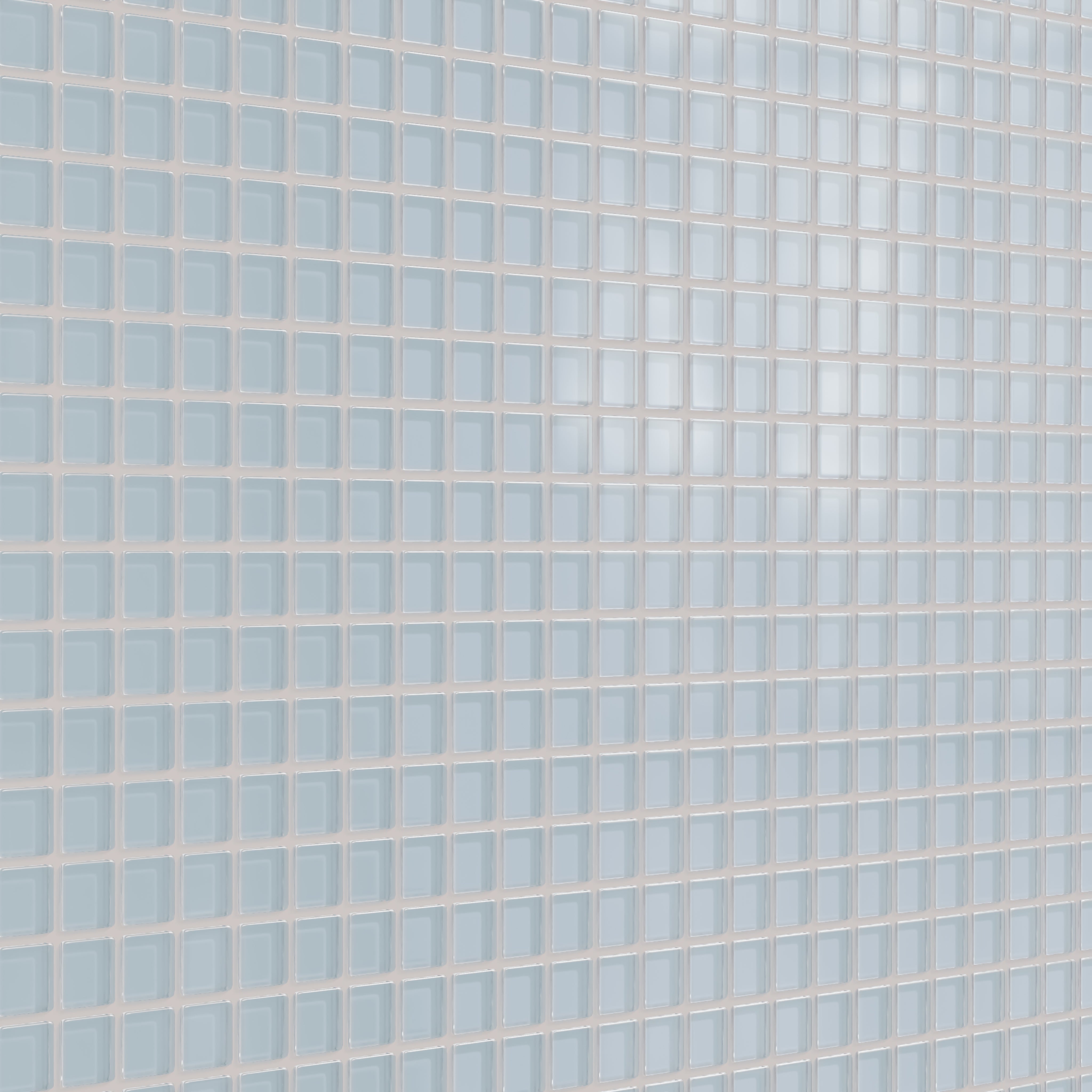 1x1 Straight Set Sheeted Glass Mosaic Tile in Partridge Matte