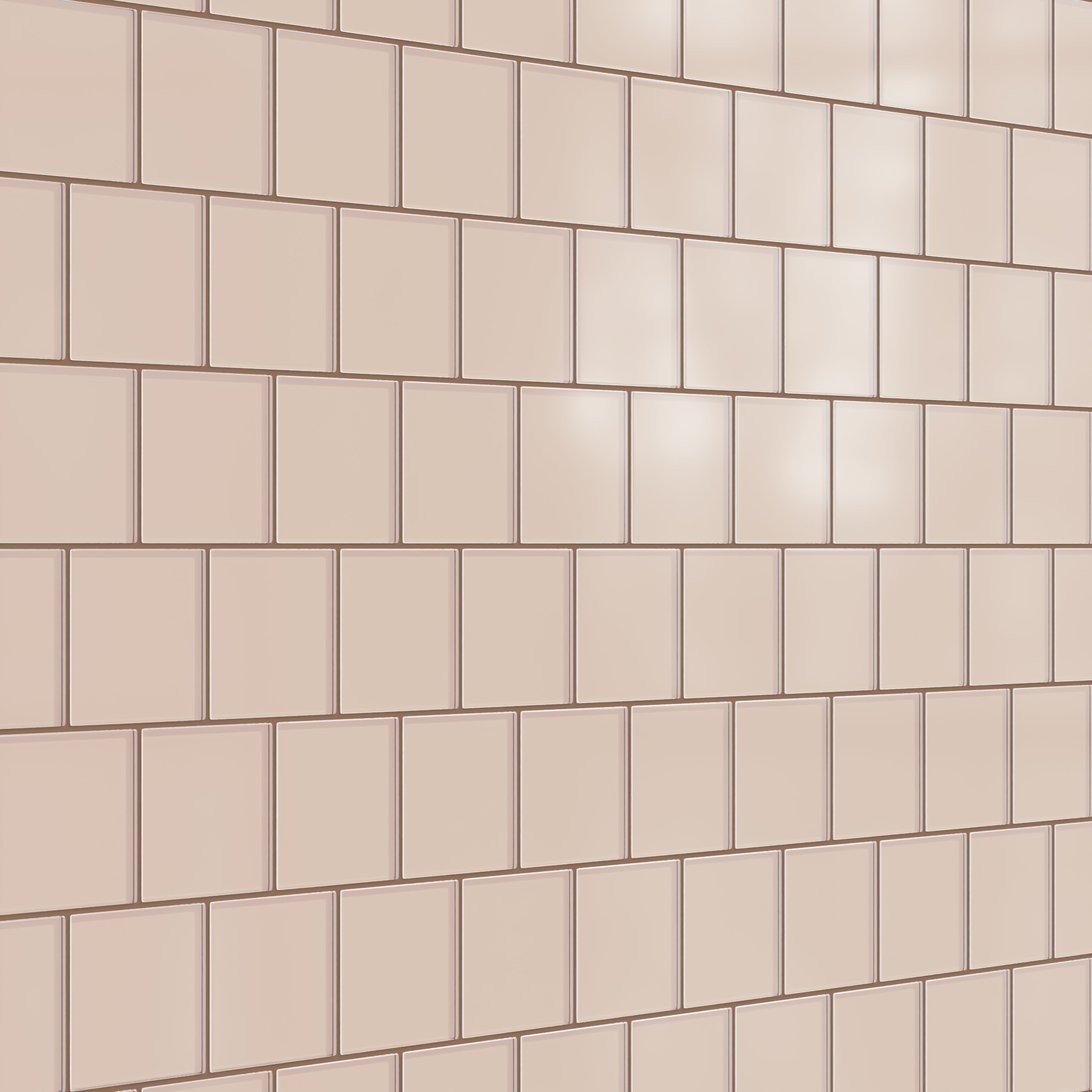 4x4 Glass Tile in Rosy Finch Matte
