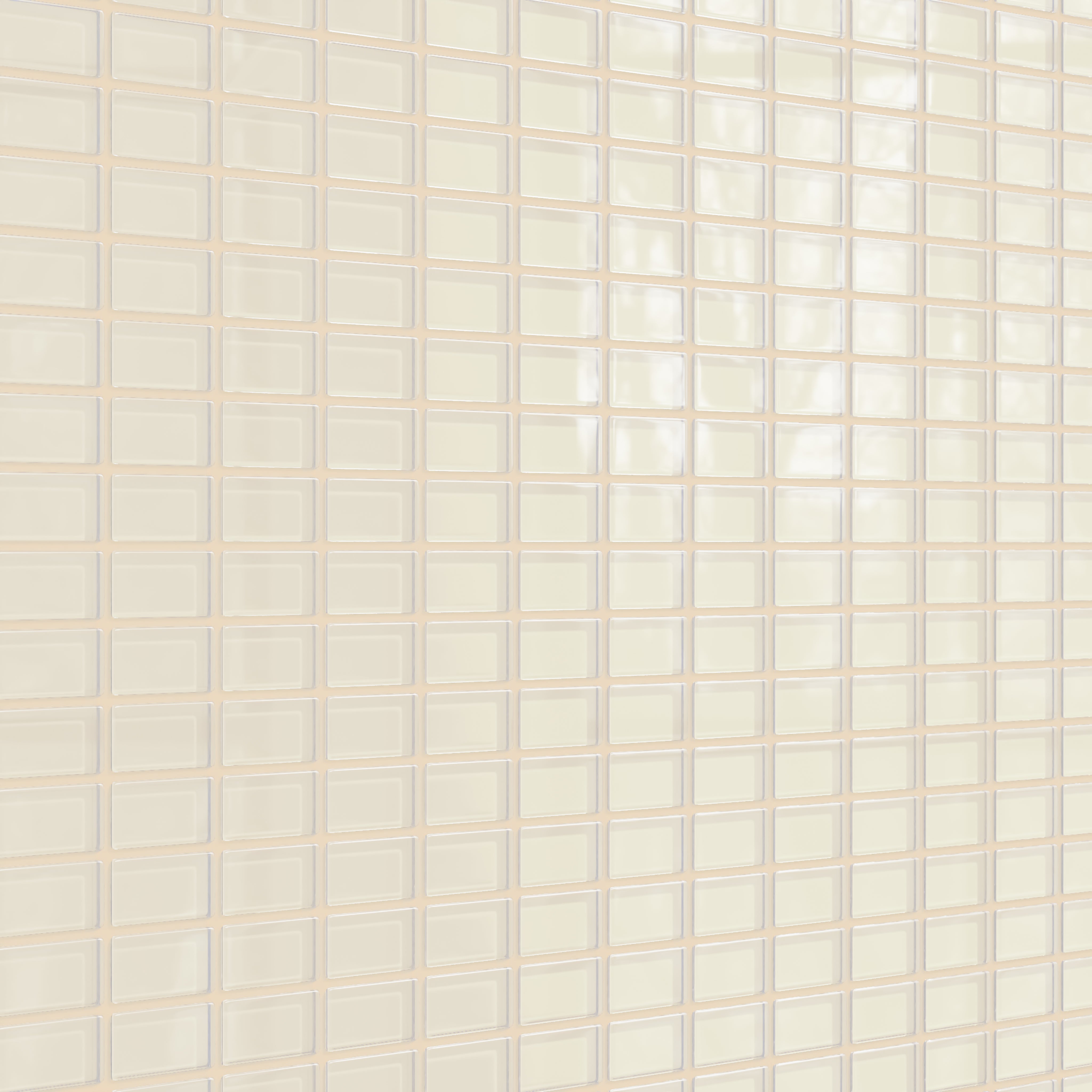 1x2 Straight Set Sheeted Glass Mosaic Tile in Sparrow Gloss