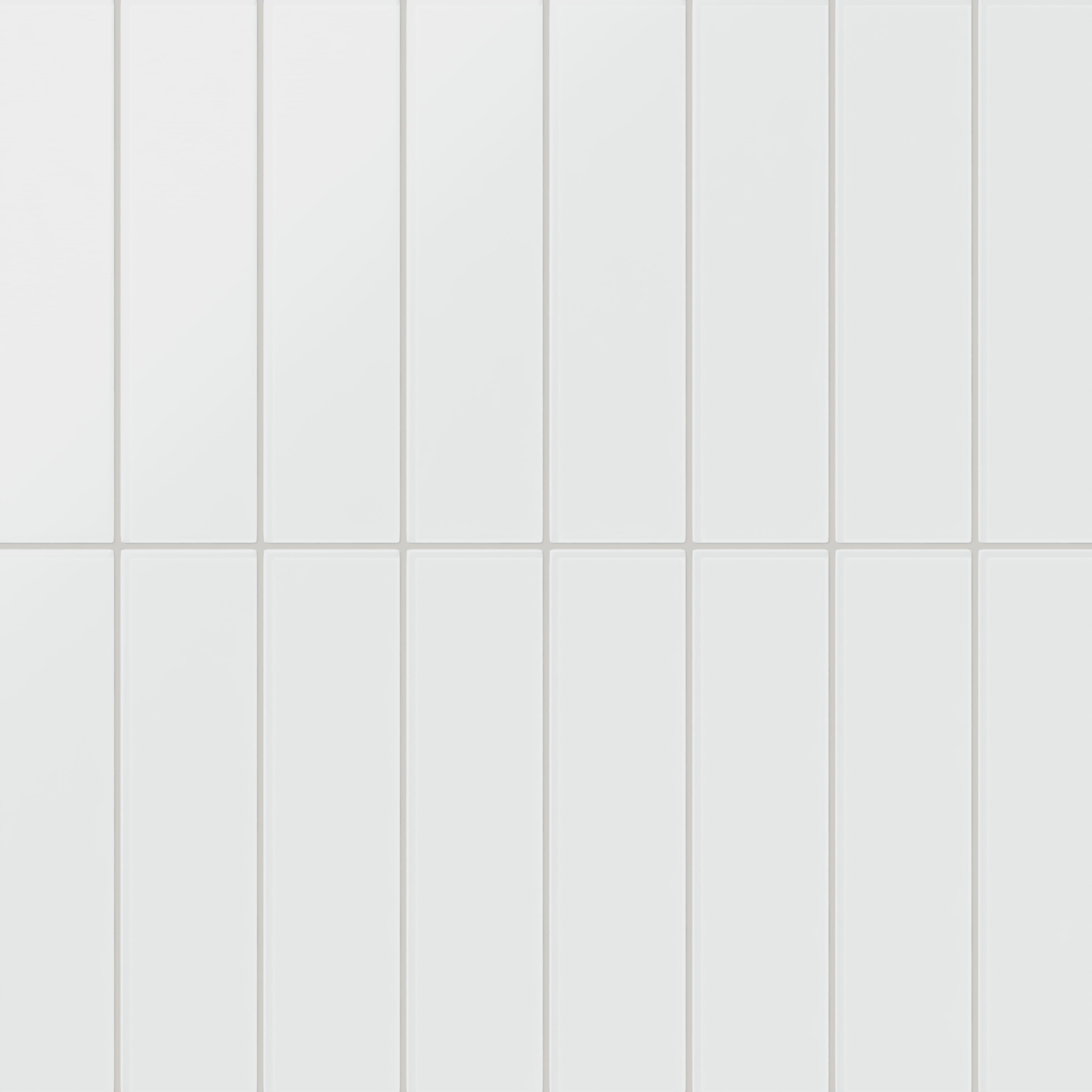 Quick Ship 3x12 Glass Tile in Egret Matte