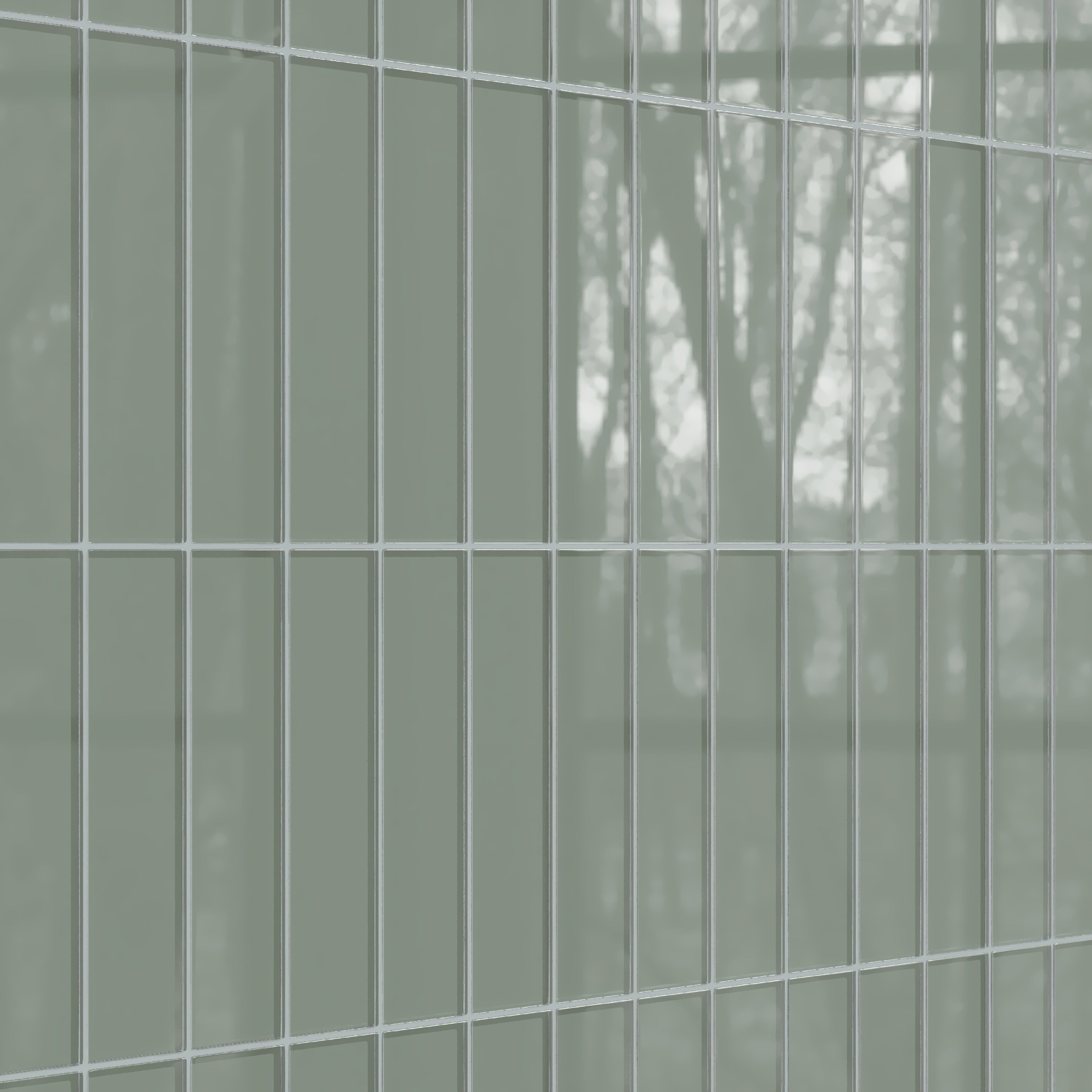 3x12 Glass Tile in Hummingbird Gloss