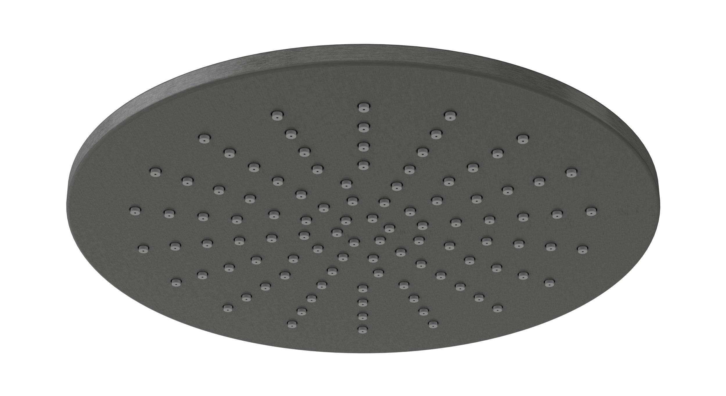 Shower 8" Flat Shower Head in Blackened Nickel
